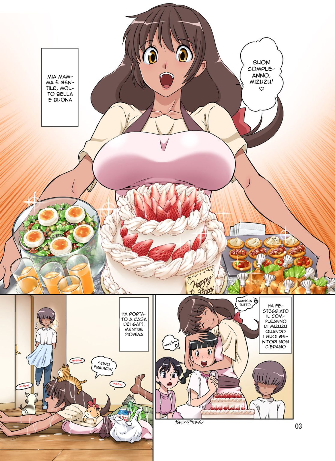 [DOZA Village (Dozamura)] Sewayaki Mama, Musuko ni Hamerareru. [Italian] [Digital] 图片编号 3