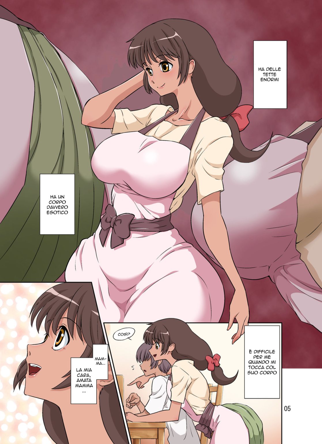 [DOZA Village (Dozamura)] Sewayaki Mama, Musuko ni Hamerareru. [Italian] [Digital] 图片编号 5