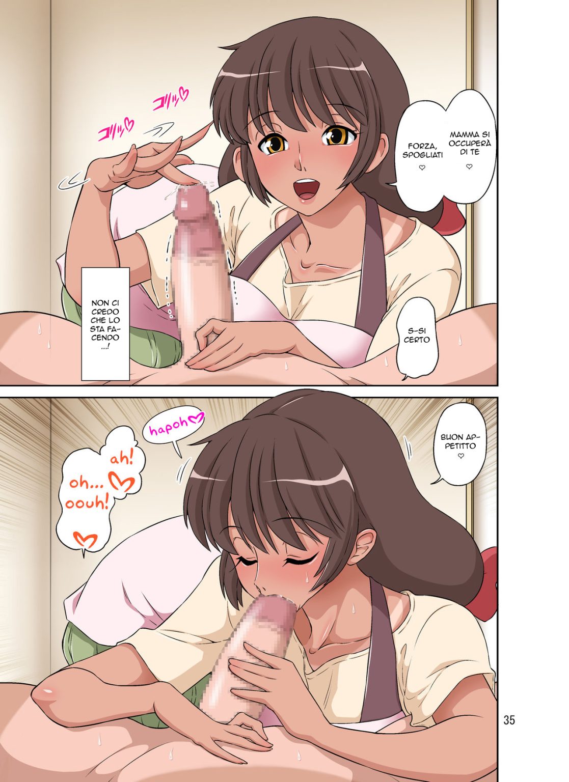 [DOZA Village (Dozamura)] Sewayaki Mama, Musuko ni Hamerareru. [Italian] [Digital] 图片编号 35