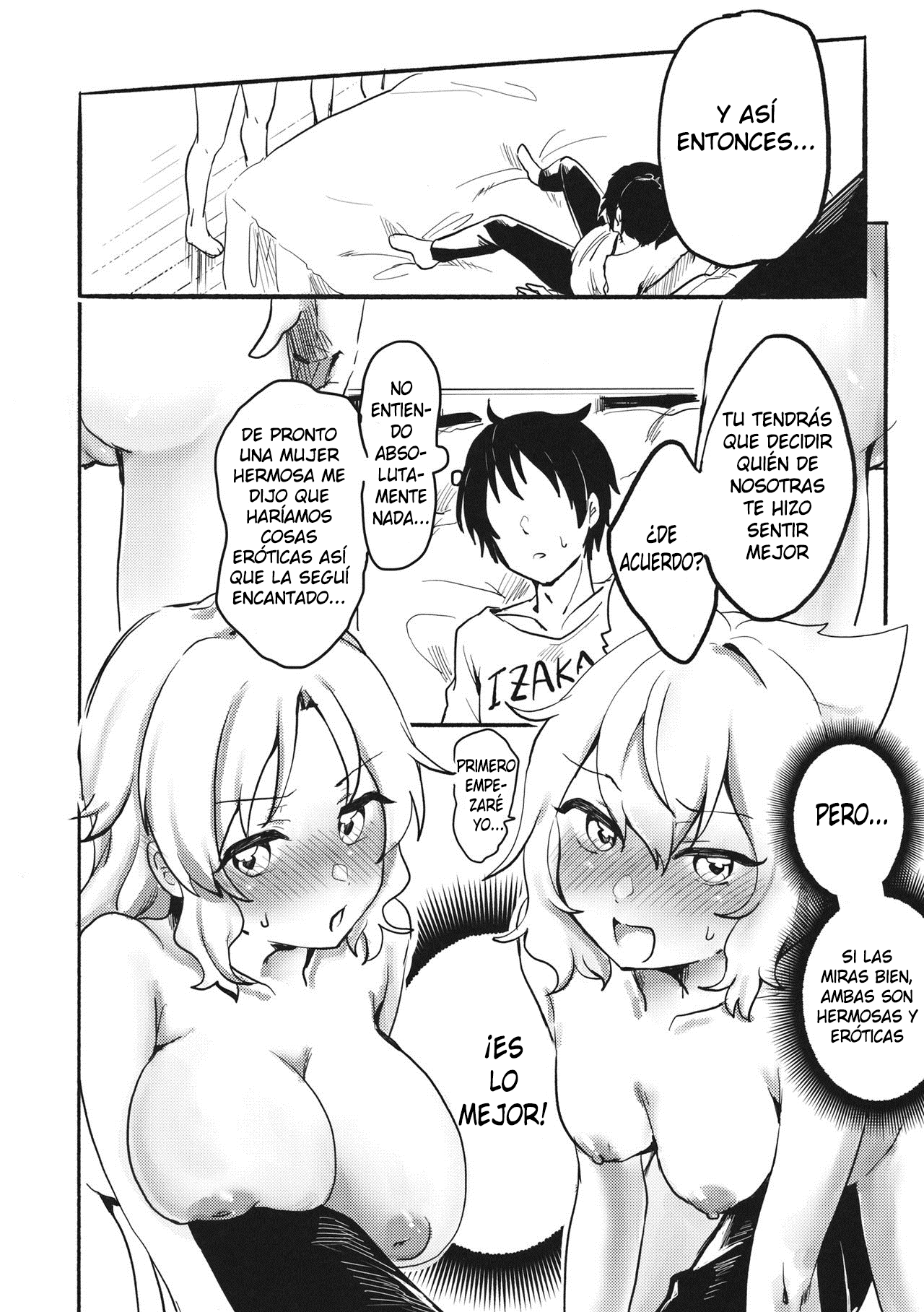 (Shuuki Reitaisai 6) [Tofu On Fire (Momo)] Miko vs Okina vs Darkrai (Touhou Project) [Spanish] image number 5