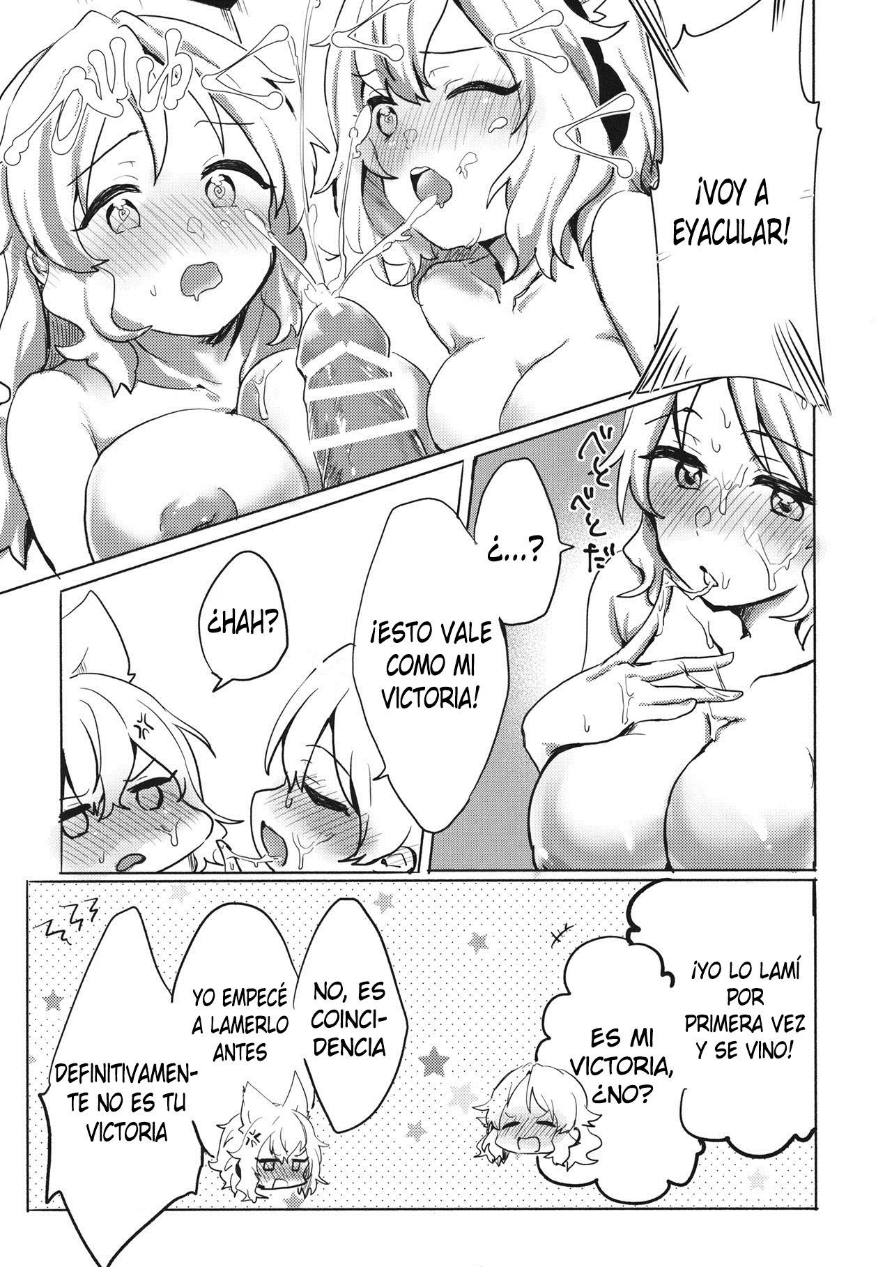 (Shuuki Reitaisai 6) [Tofu On Fire (Momo)] Miko vs Okina vs Darkrai (Touhou Project) [Spanish] image number 10