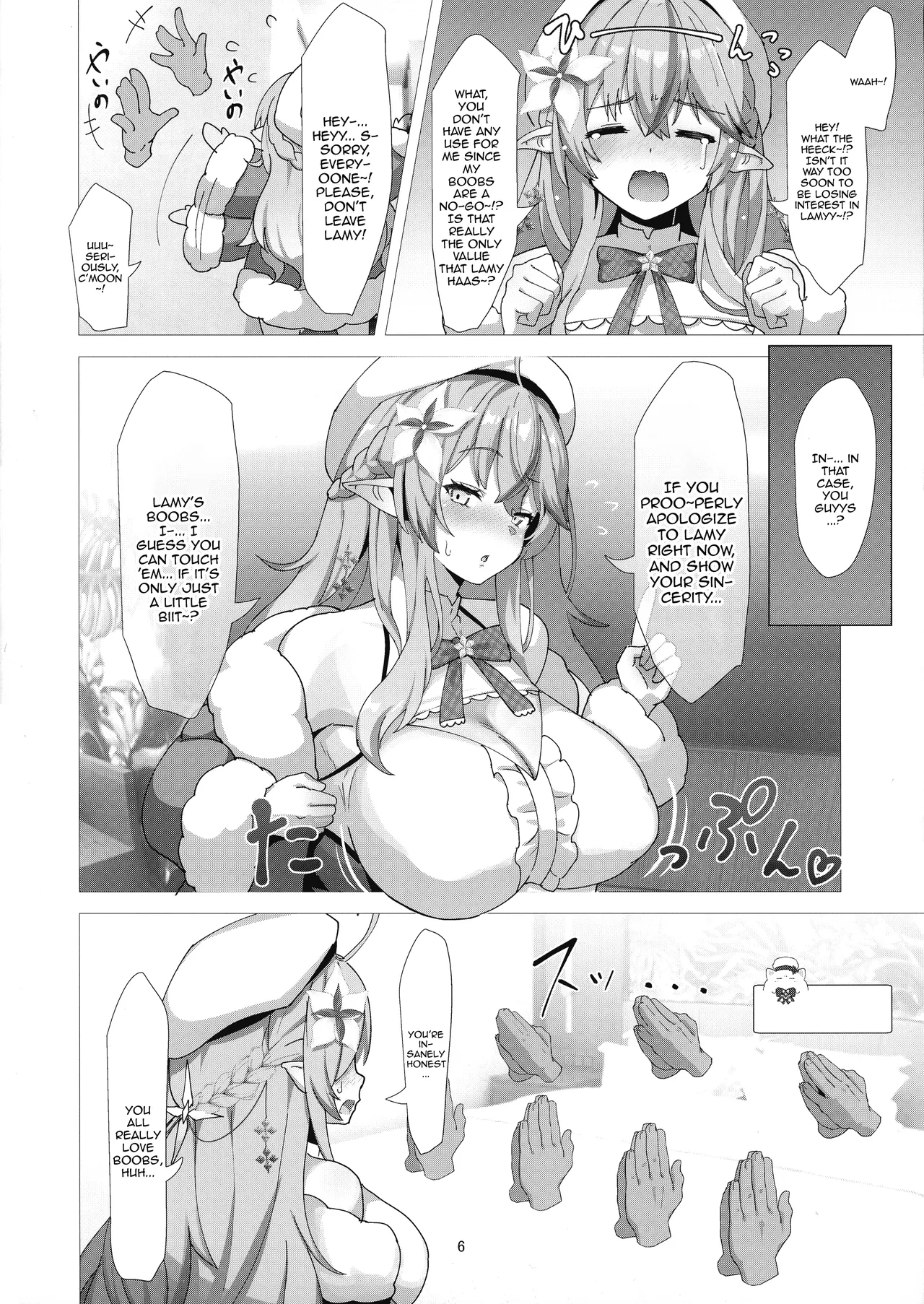 (C104) [Studio Hitoribocchi (Ayagi Daifuku)] LAMY MILK (Yukihana Lamy) [English] {Doujins.com} image number 6