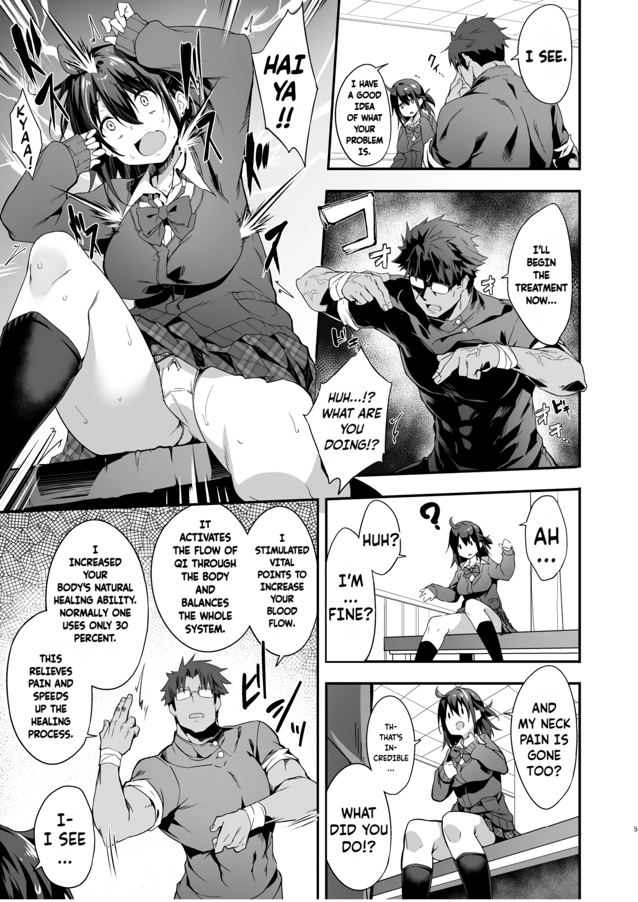 [Otukimi Koubo (Akizora Momidi)] Hikou Seitai de Seikando MAX Shijutsu Sarechau JK | A highschool girl's erogenous zones get turned up to max by acupressure. [English] [Fallen Games] numero di immagine  6