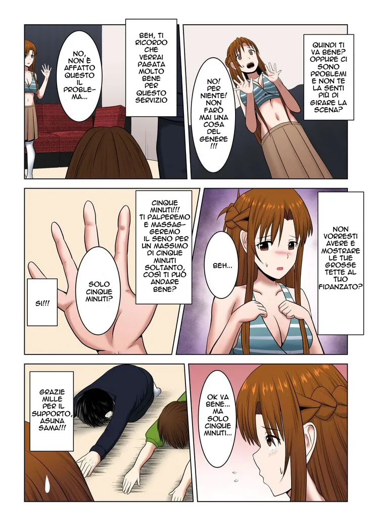 [Atelier Fujimiya (Fujimiya Siryu)] Machigatte Shirouto Mono AV ni Shutsuen Shichatte Netorareta Senkou-san (Sword Art Online) [Italian] [DS] [Colorized] 图片编号 9