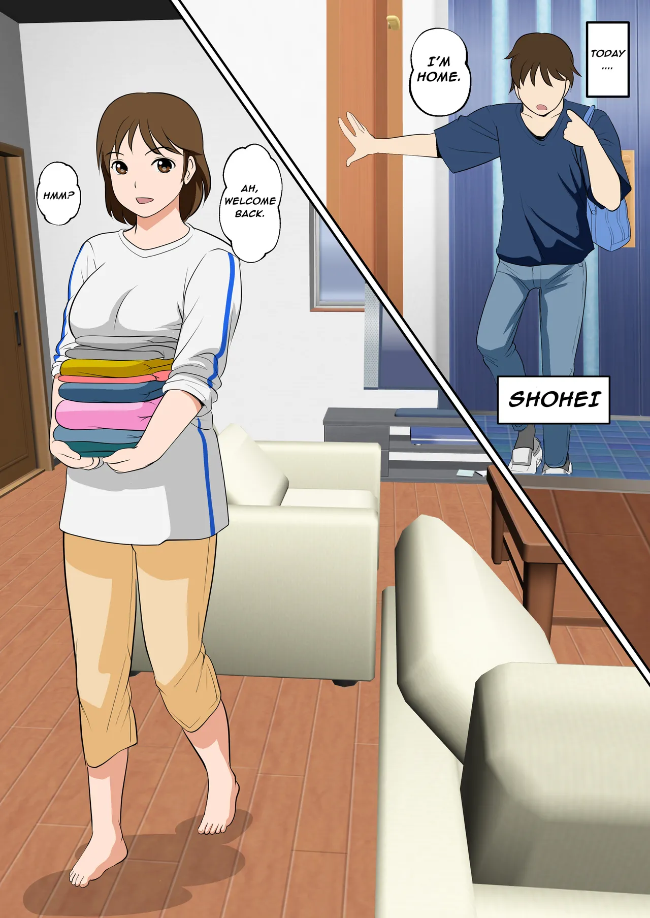 [Fuwatoro Opanchu Cake] Toiu wake de, Hobo Zenra no Kaa-san ni Onegai Shitemita 2 | MY FRIENDS WITH MY MOTHER [English] 画像番号 3