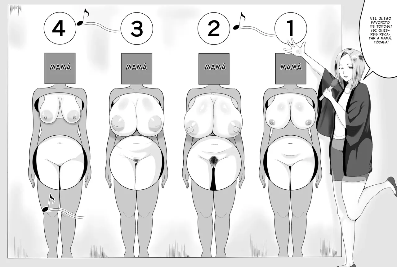 [Shiki] Kyonyuu Kyojiri Mama o Tasuketa Kereba Mama no Hadaka Atete Mite (Español) 이미지 번호 5