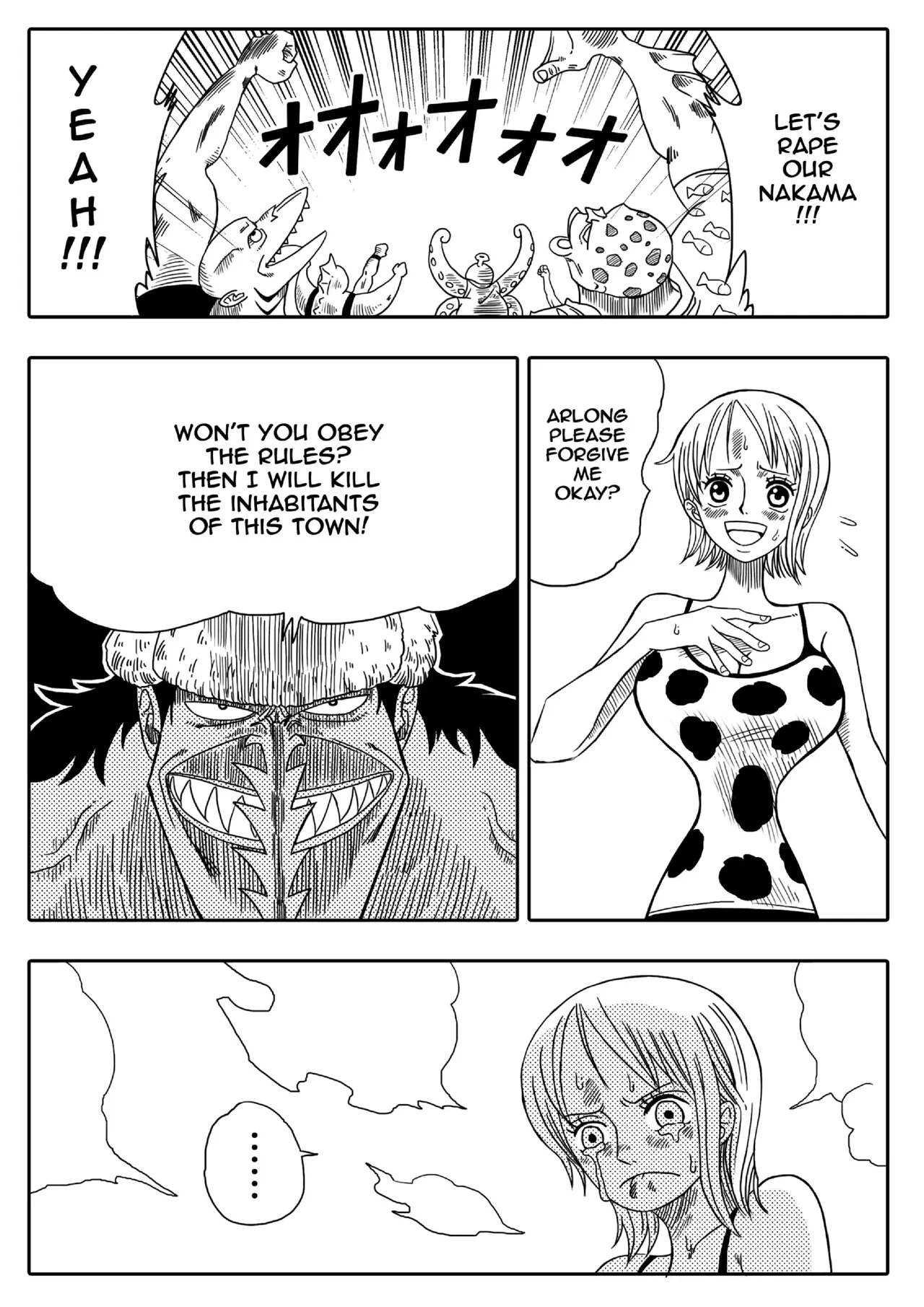 [Yamamotodoujinshi] Nami vs Arlong [English] Uncensored imagen número 7