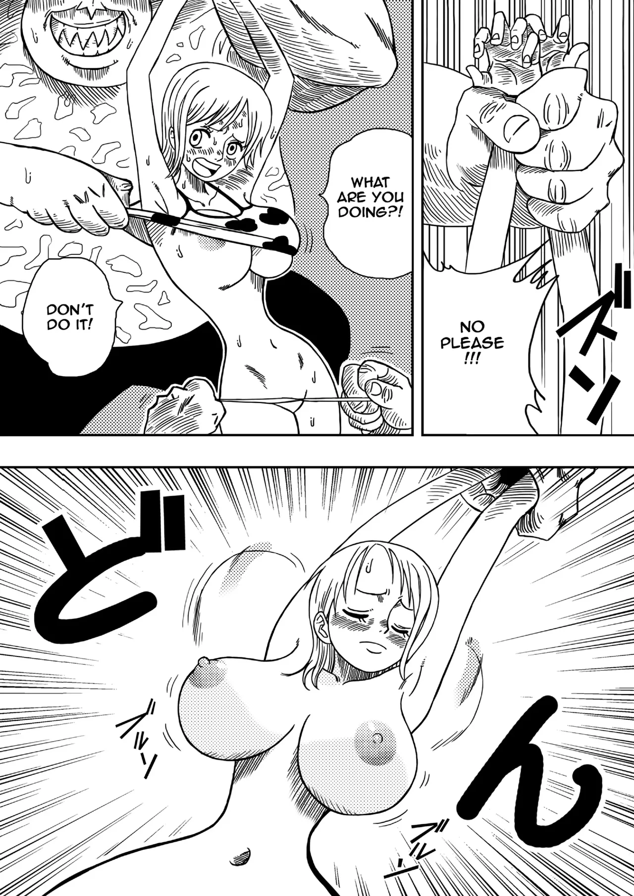 [Yamamotodoujinshi] Nami vs Arlong [English] Uncensored imagen número 8