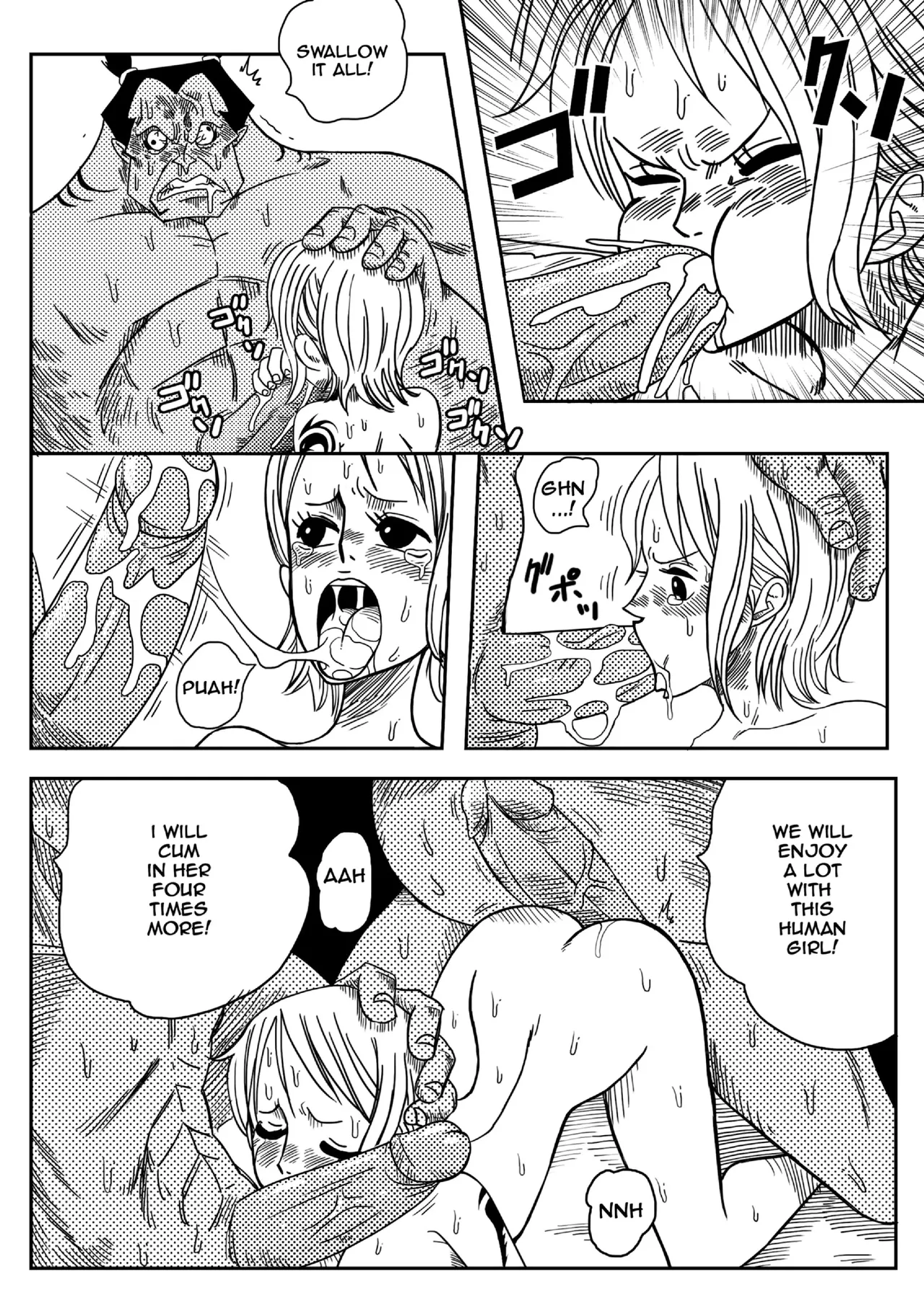 [Yamamotodoujinshi] Nami vs Arlong [English] Uncensored imagen número 21