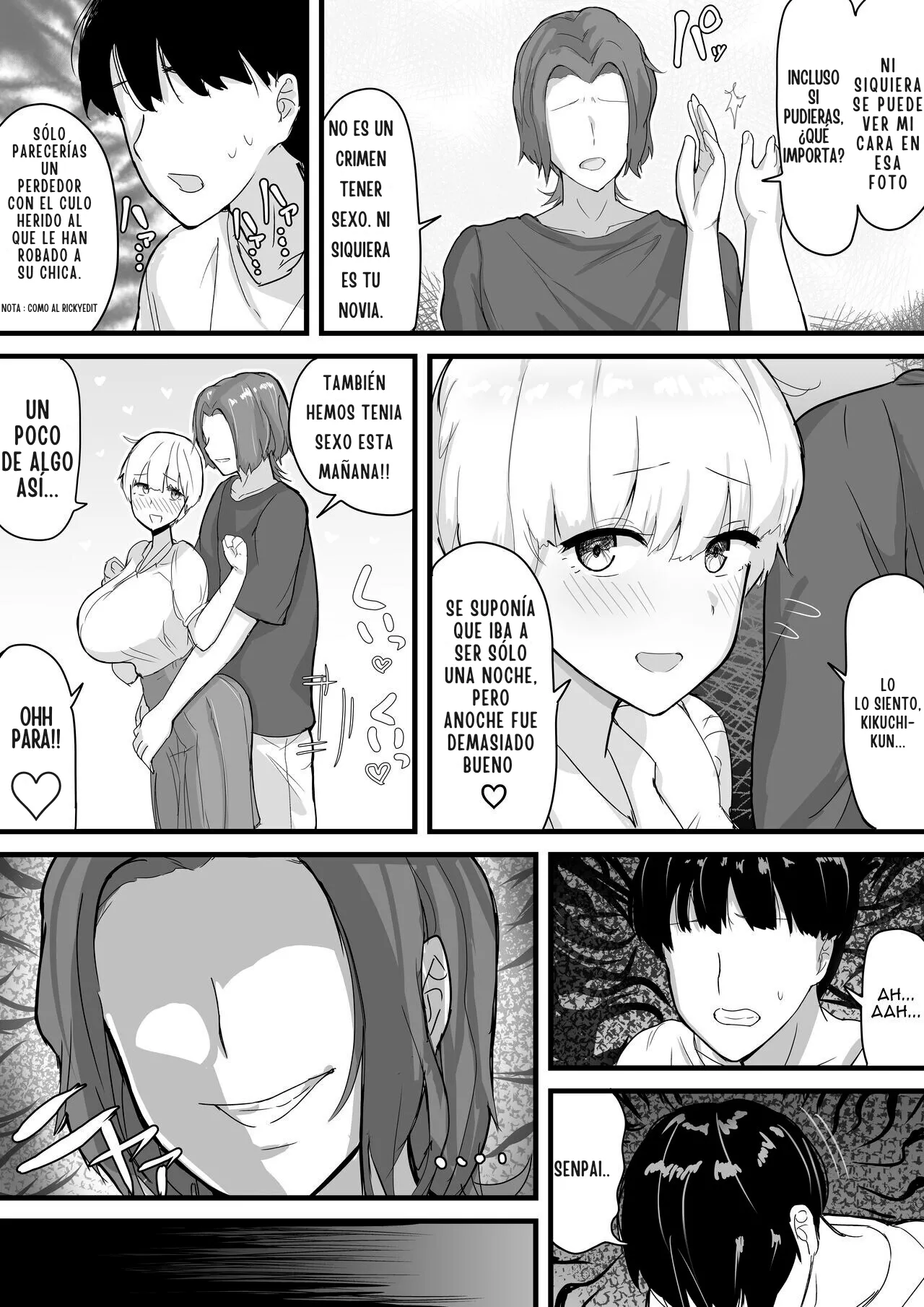 [Ai to Namida] Dekachichi senpai, pottode no ikemen otoko (haiyuu) ni assari NTR | Mi Senpai Tetona se Vuelve una Facilota con un Hombre (Actor) Guapo [Spanish] [Traducciones Nyochiyo + MrComicx] 이미지 번호 17