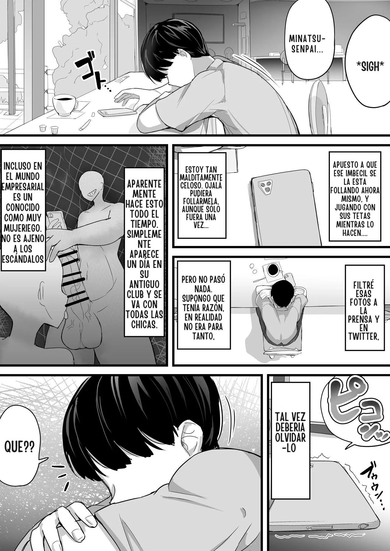 [Ai to Namida] Dekachichi senpai, pottode no ikemen otoko (haiyuu) ni assari NTR | Mi Senpai Tetona se Vuelve una Facilota con un Hombre (Actor) Guapo [Spanish] [Traducciones Nyochiyo + MrComicx] 이미지 번호 21