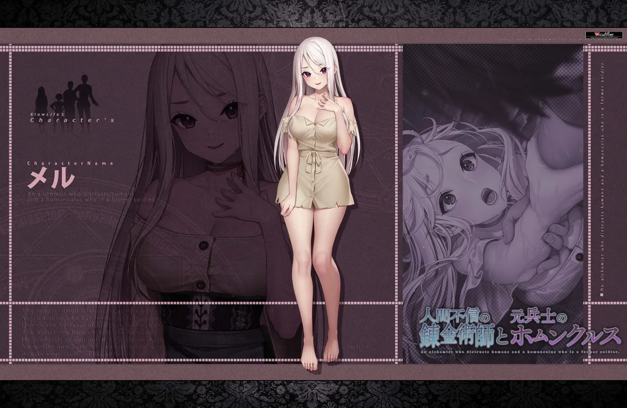 [Waffle] 人間不信の錬金術師と元兵士のホムンクルス ~キャラクター画像&デジタルラフ集~ Bildnummer 31