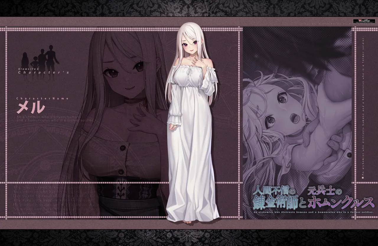 [Waffle] 人間不信の錬金術師と元兵士のホムンクルス ~キャラクター画像&デジタルラフ集~ Bildnummer 33