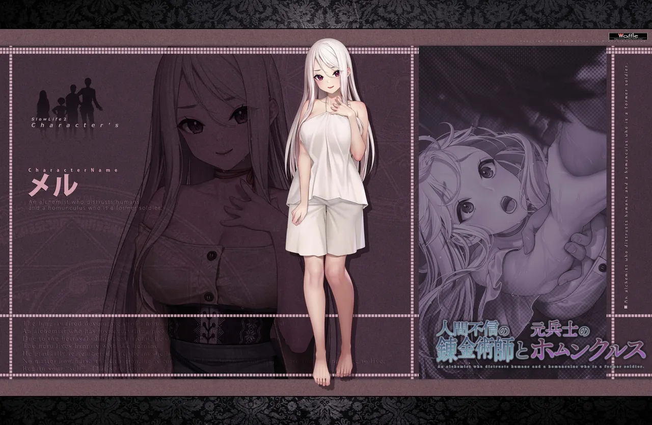 [Waffle] 人間不信の錬金術師と元兵士のホムンクルス ~キャラクター画像&デジタルラフ集~ Bildnummer 34