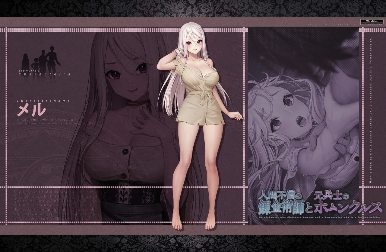 [Waffle] 人間不信の錬金術師と元兵士のホムンクルス ~キャラクター画像&デジタルラフ集~ Bildnummer 41