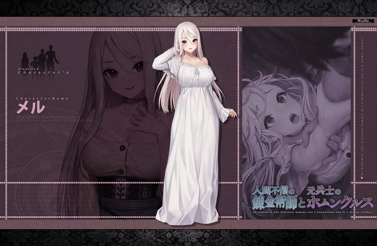 [Waffle] 人間不信の錬金術師と元兵士のホムンクルス ~キャラクター画像&デジタルラフ集~ Bildnummer 43