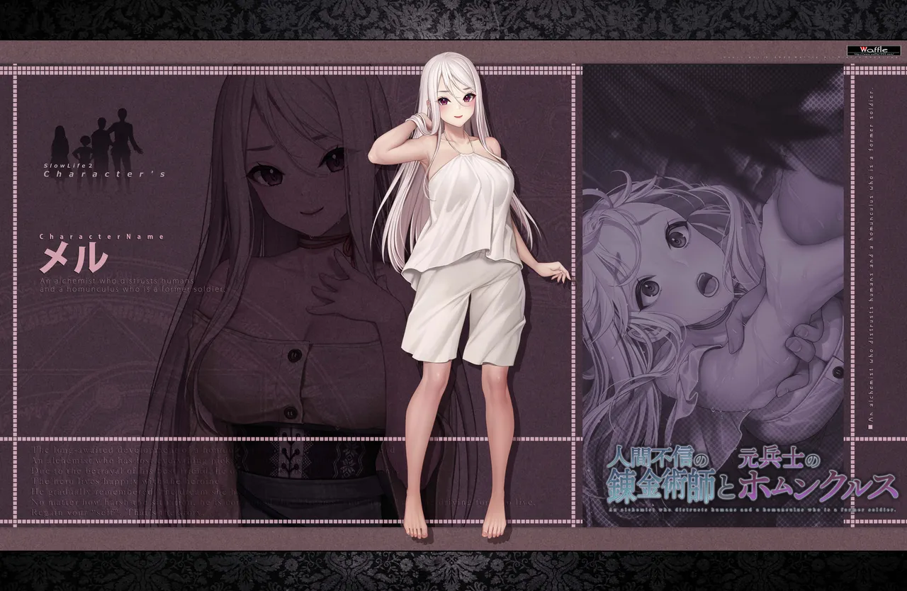 [Waffle] 人間不信の錬金術師と元兵士のホムンクルス ~キャラクター画像&デジタルラフ集~ Bildnummer 44