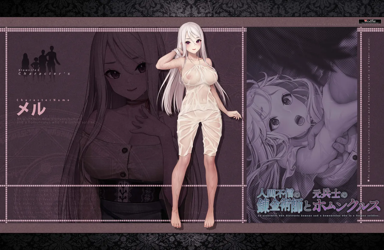 [Waffle] 人間不信の錬金術師と元兵士のホムンクルス ~キャラクター画像&デジタルラフ集~ Bildnummer 49