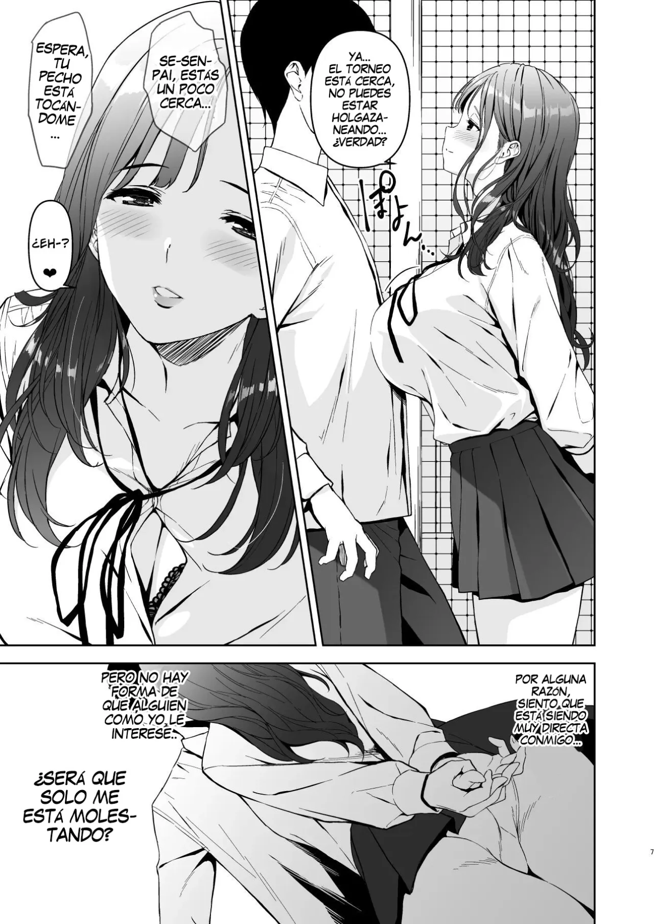 [Ura FMO (Fumio)] Binyuu no Kanojo ga Iru no ni Taisoubu no Bakunyuu ga Sasottekuru [Spanish] [Mr. farenhait] [Digital] numero di immagine  6