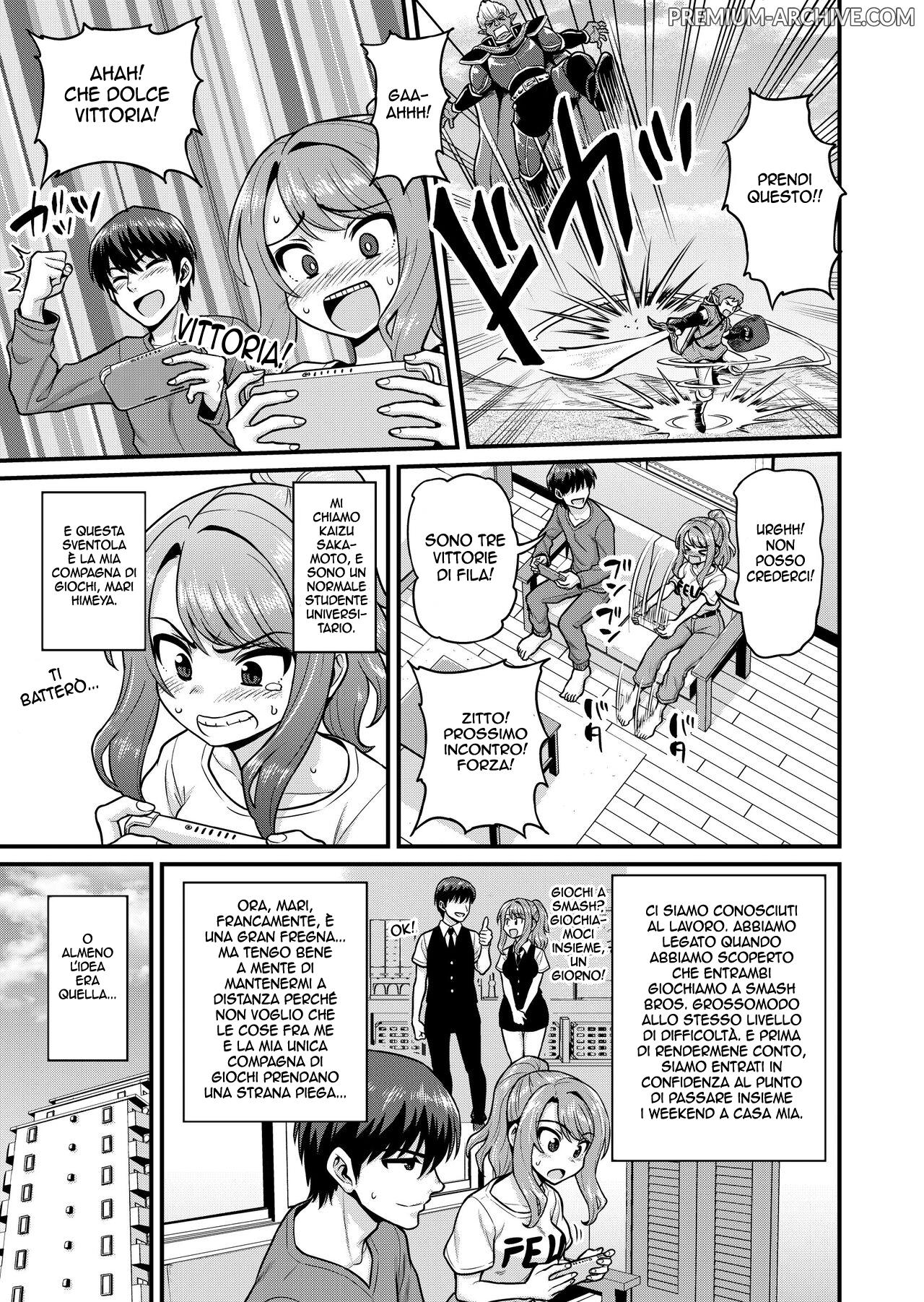 [Chimamire Yashiki (Gachonjirou)] Game Tomodachi no Onnanoko to Yaru Hanashi | Sbattersi la propria compagna di giochi 图片编号 2