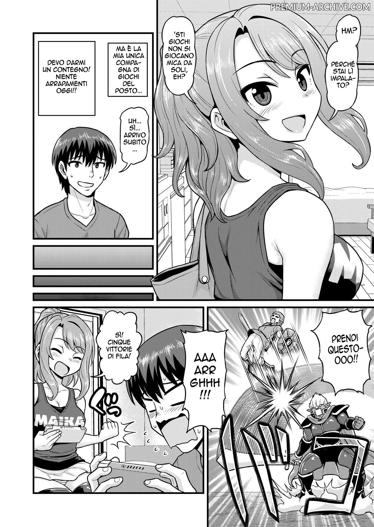 [Chimamire Yashiki (Gachonjirou)] Game Tomodachi no Onnanoko to Yaru Hanashi | Sbattersi la propria compagna di giochi 图片编号 5