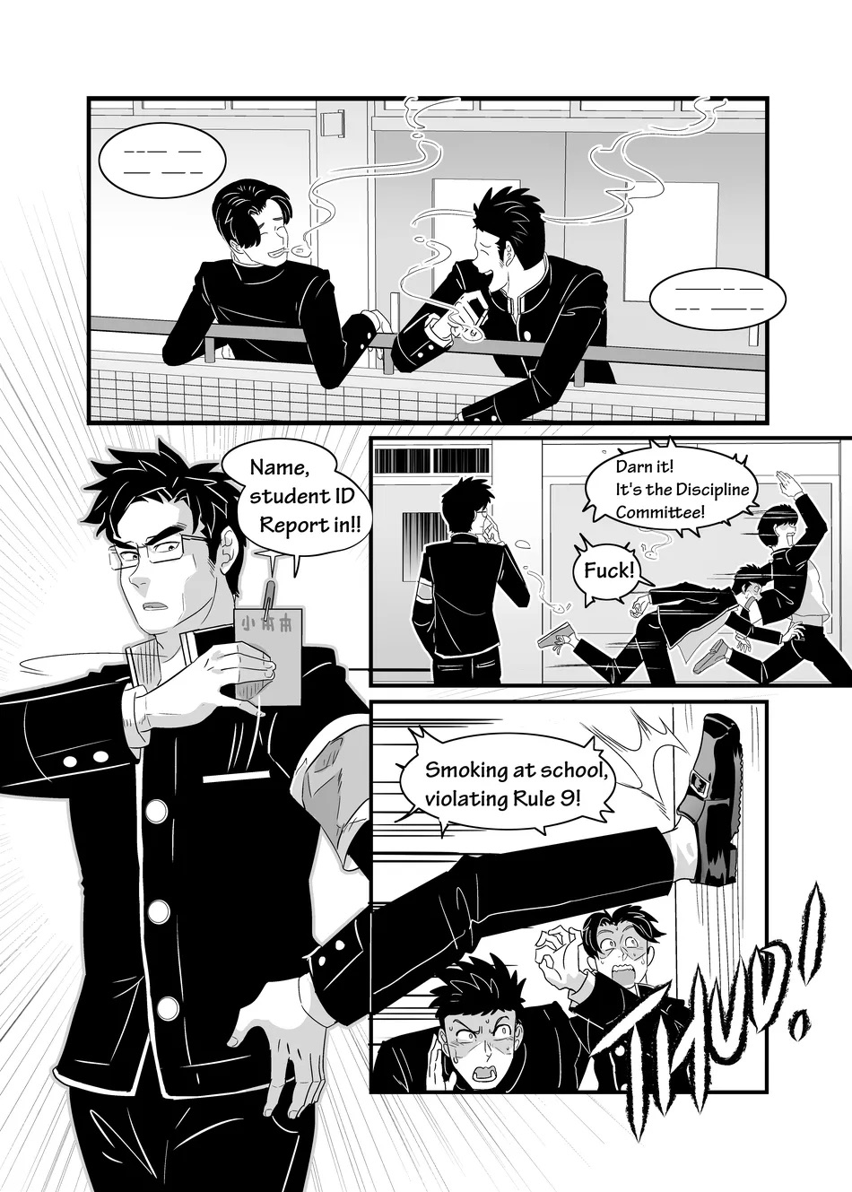 [Kumahachi] Bully Senpai and Student Discipline Officer (ongoing) [Eng] 画像番号 2