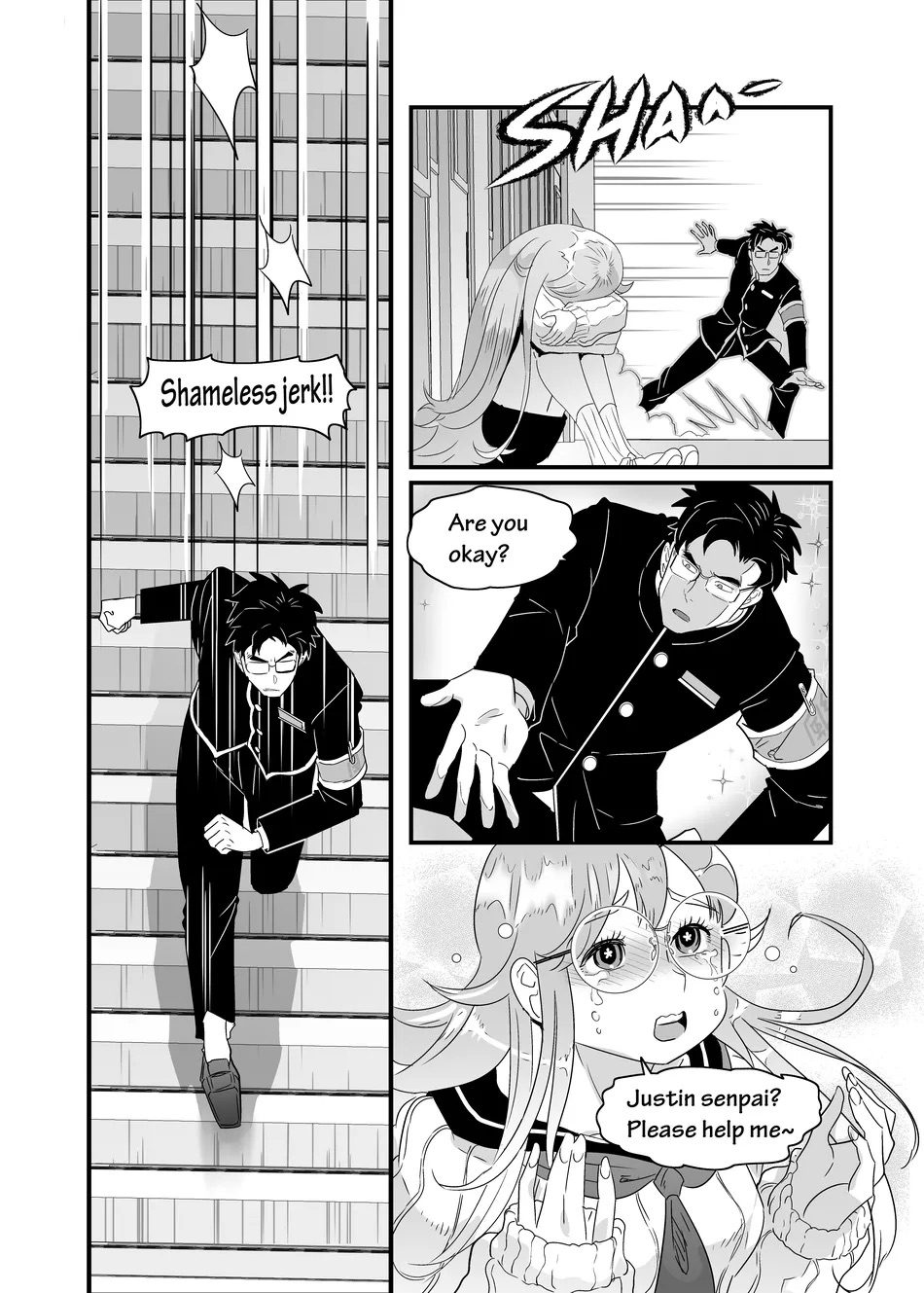 [Kumahachi] Bully Senpai and Student Discipline Officer (ongoing) [Eng] 画像番号 5