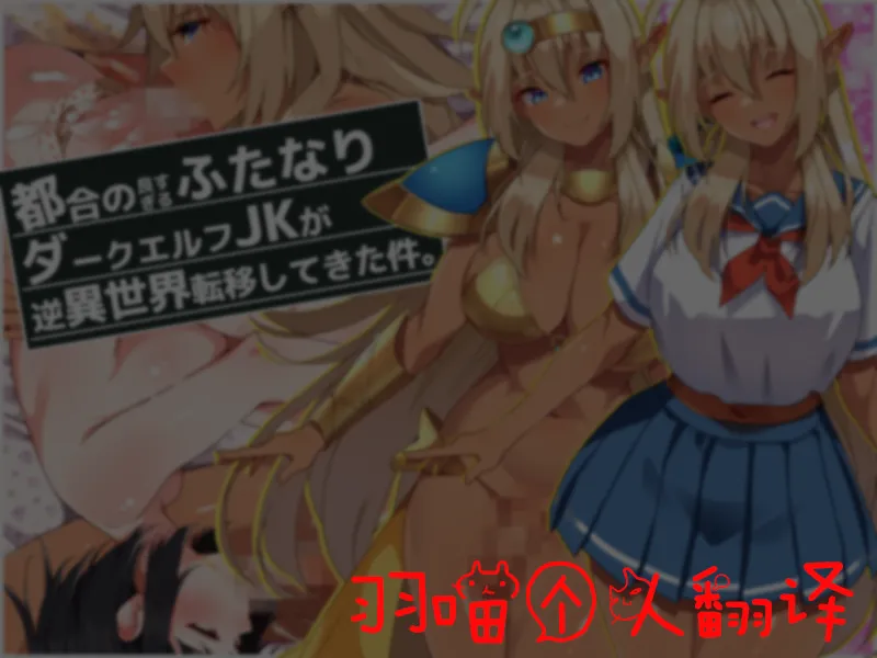 [Asakaze no Shizuku (Asakaze Abyss)] Tsugou no Yosugiru Futanari Dark Elf JK ga Gyaku Isekai Teni shitekita Ken [Chinese] [羽喵个人翻译] première image