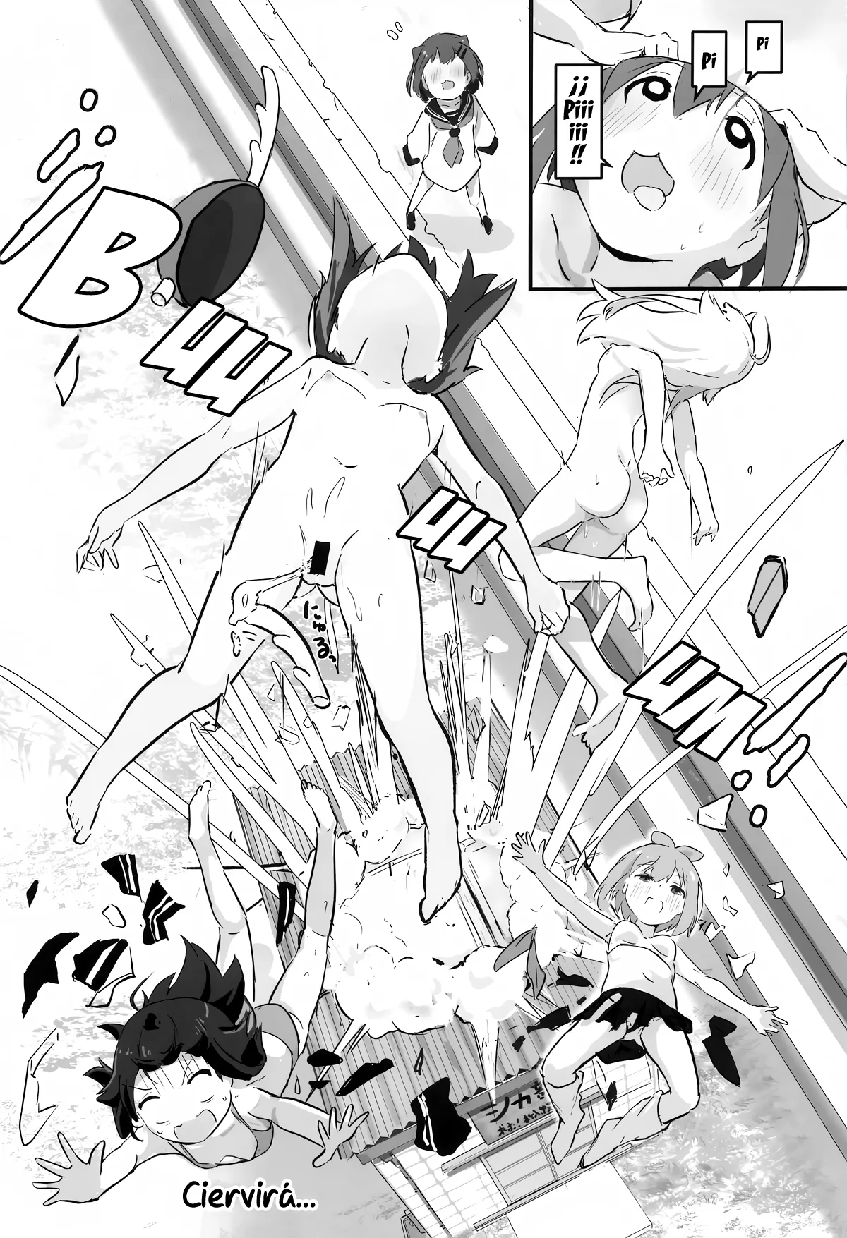 (Onii-chan to Issho! 7) [Muraimura] Ecchi Sugiru Yooo~ Notsu! - ¡Demasiado Guari~notsu! (Shikanoko Nokonoko Koshitantan) [Spanish] {Gisicom} numero di immagine  16