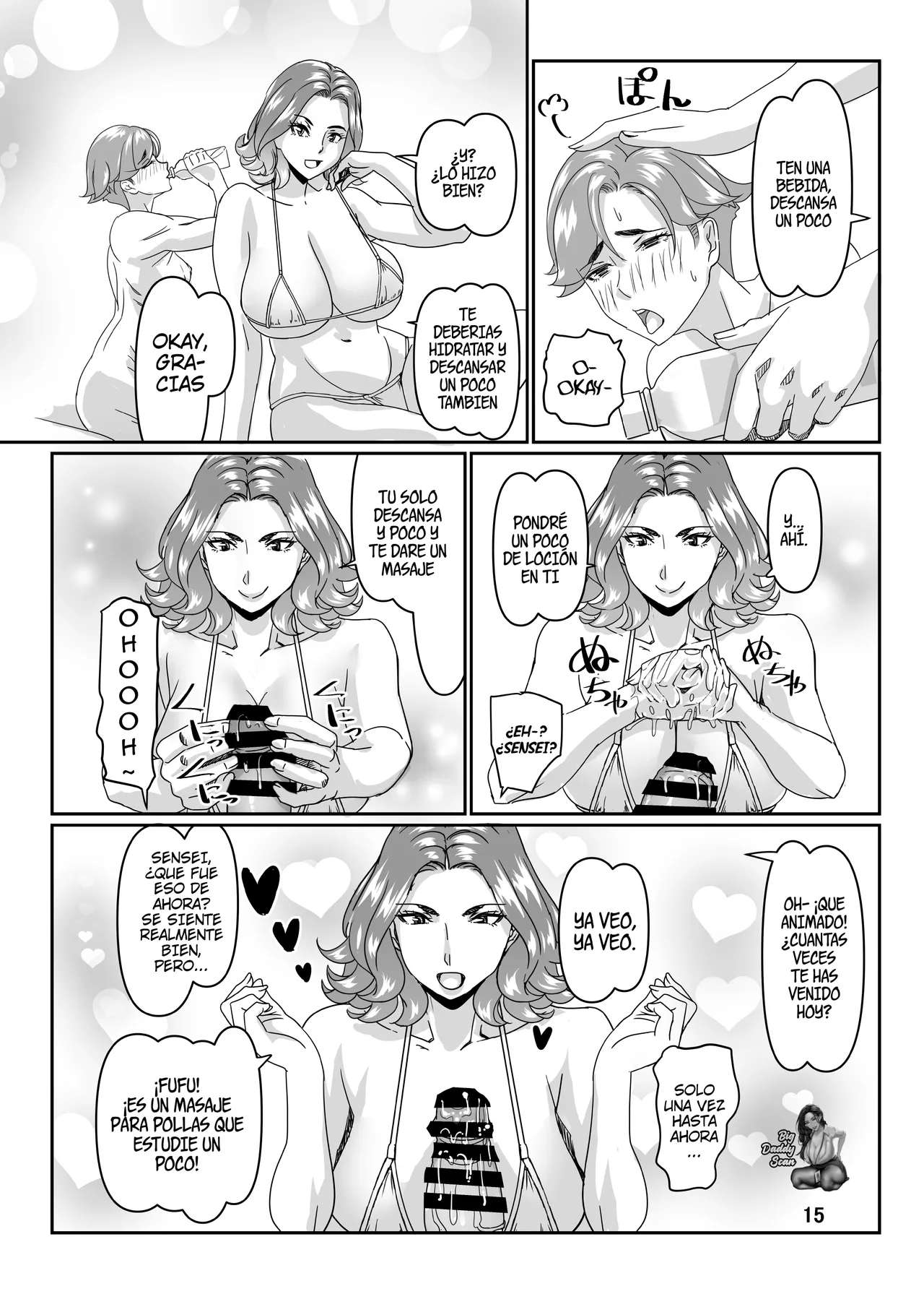 [Hamasei (Tetsukui)] Poolside de Sensei-tachi to Tanoshindemasu 3 | Divirtiendome Con Las Profesoras Junto A La Piscina (3) [Spanish] [BigDaddy Scan] [Digital] изображение № 15