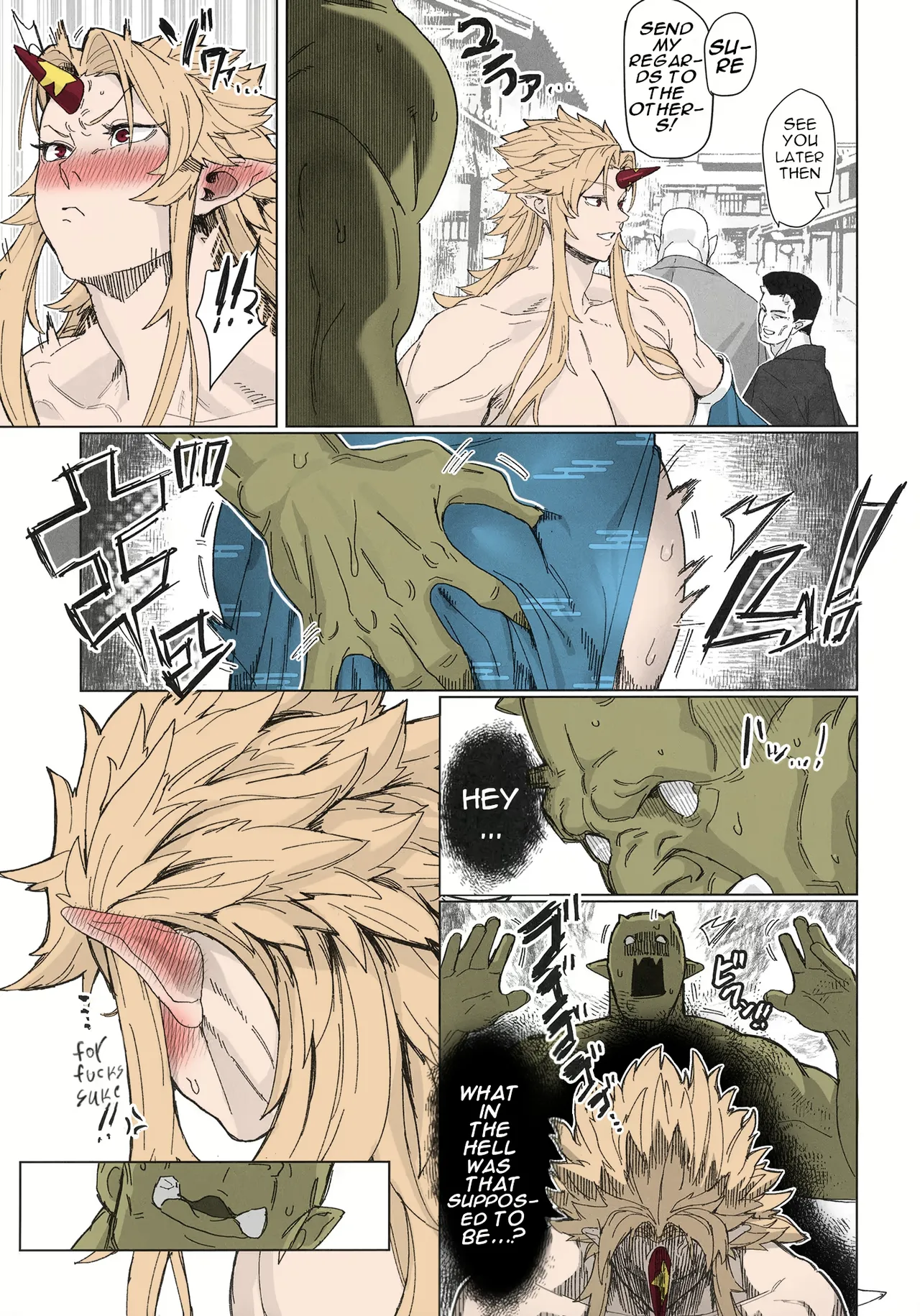 Yuugi Locked In A Grapple With An Orc 2 5eme image