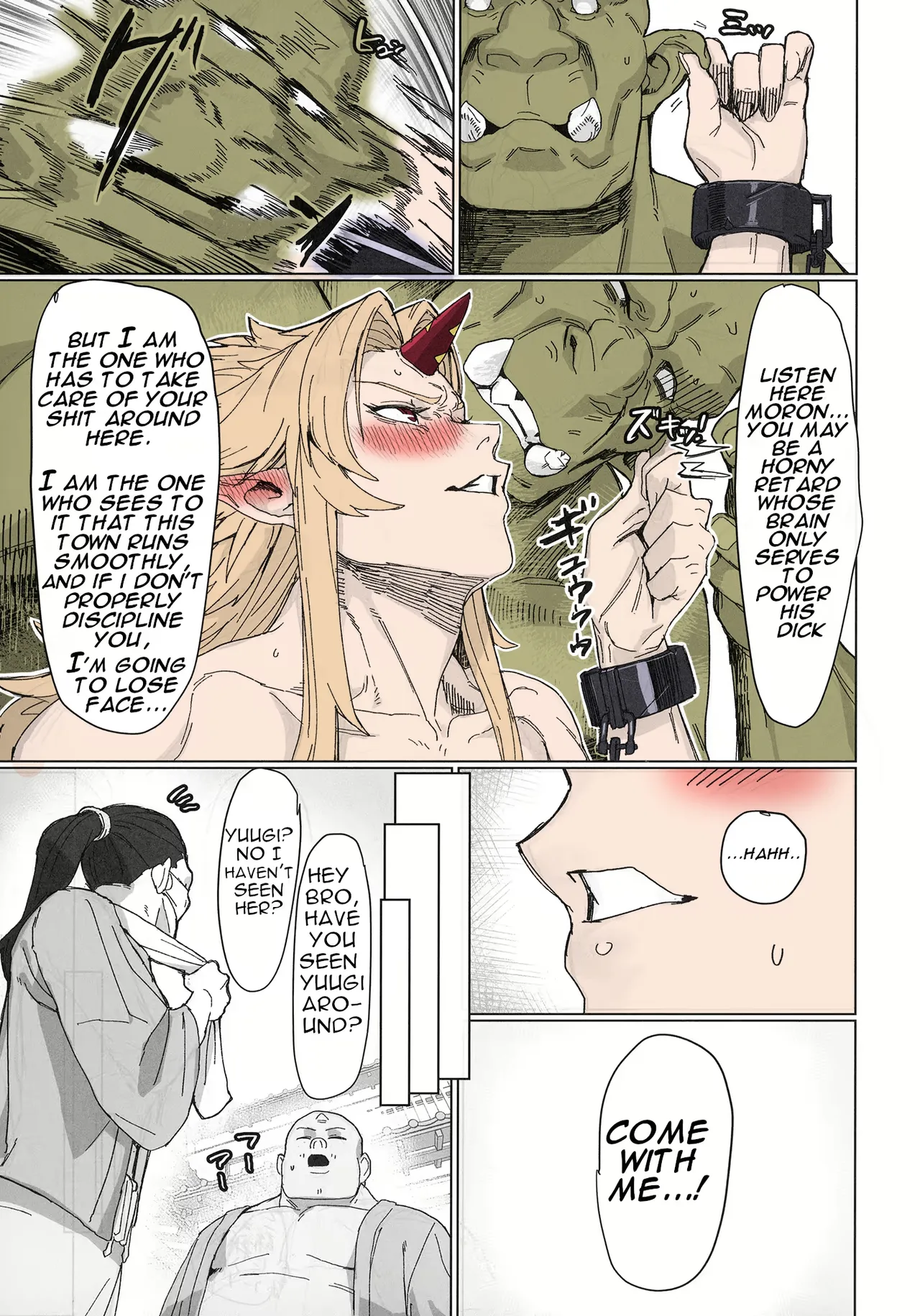 Yuugi Locked In A Grapple With An Orc 2 7eme image