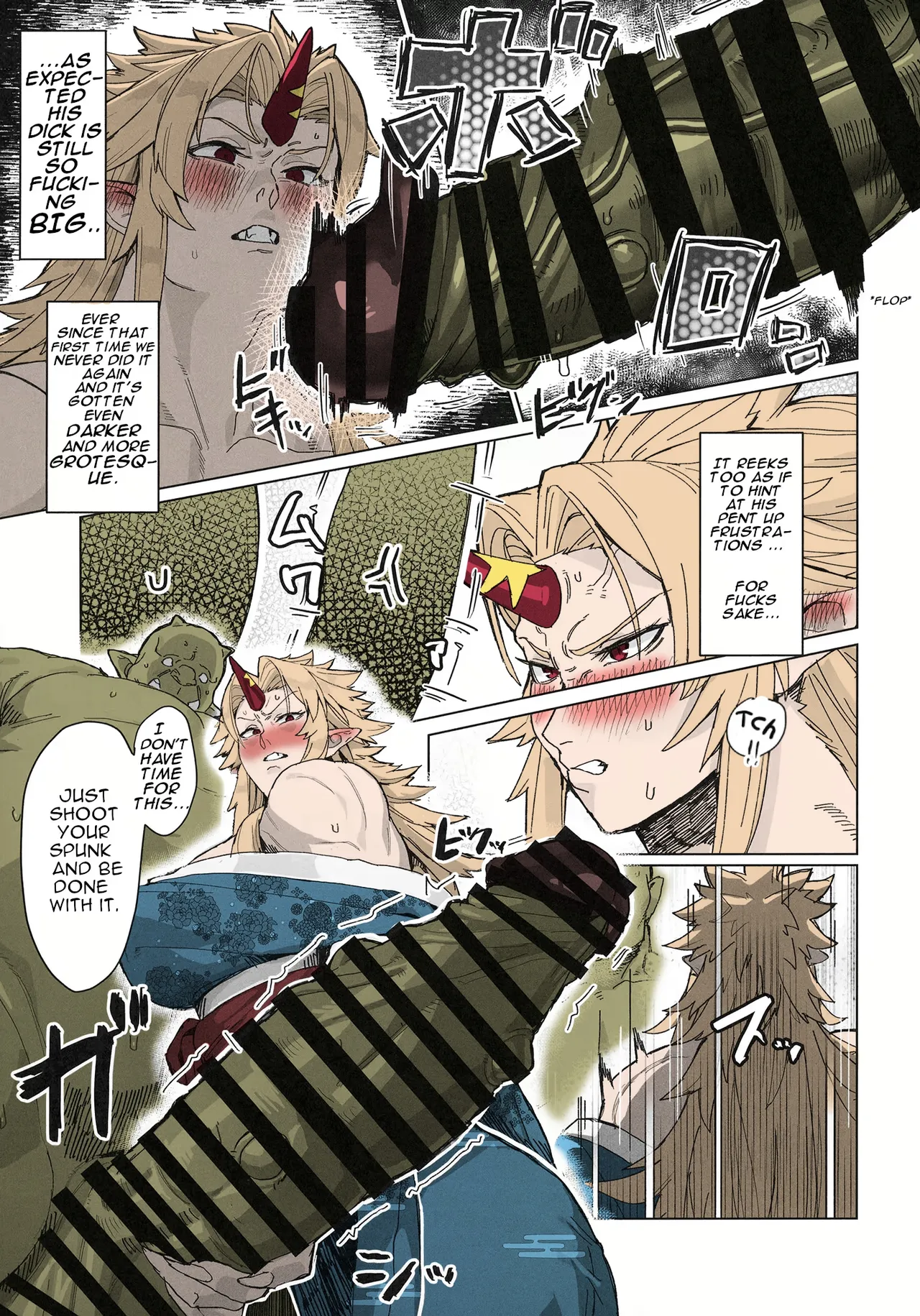 Yuugi Locked In A Grapple With An Orc 2 9eme image