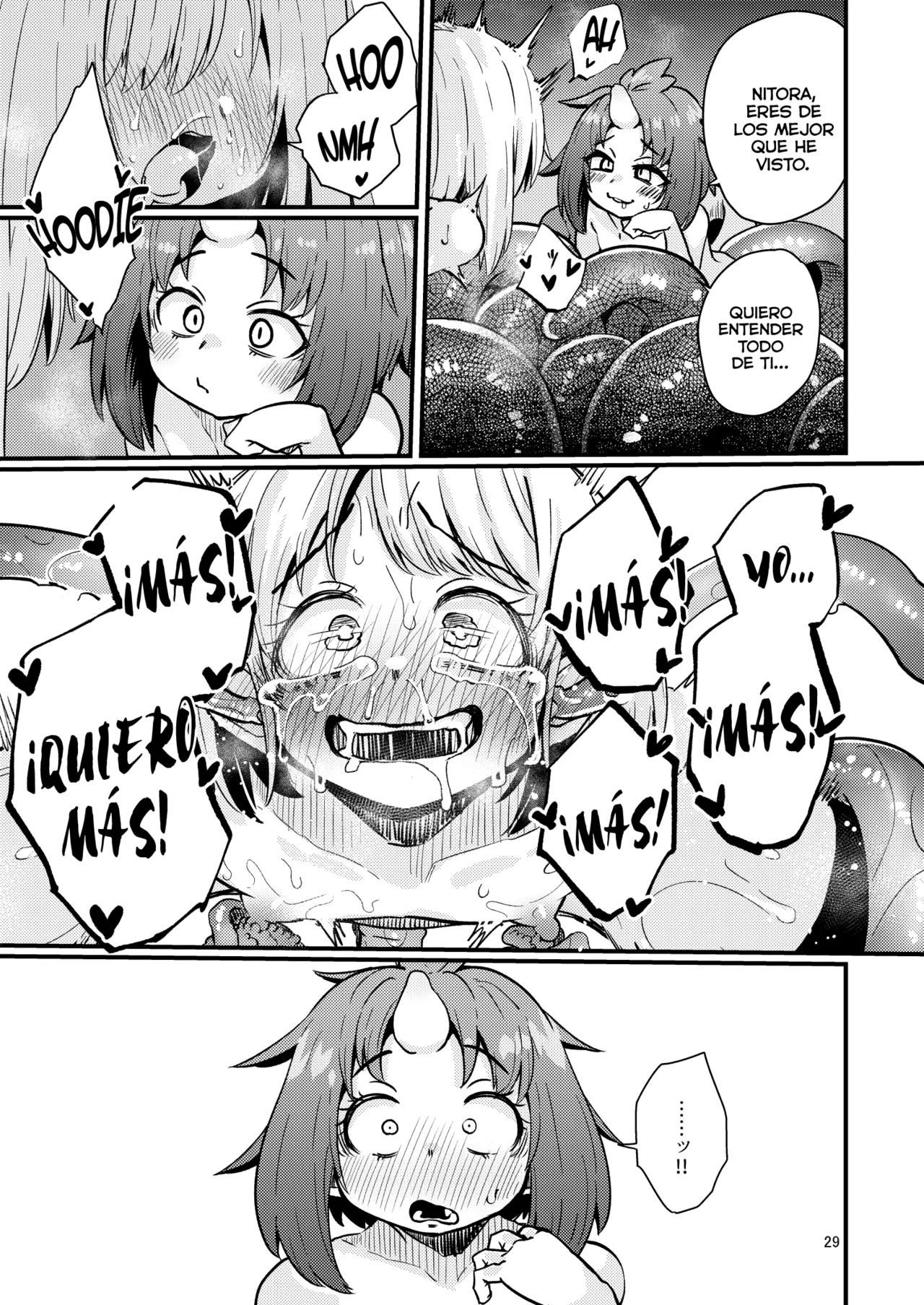 [SUZUPONi (Suzunomoku)] Shokushu Uri no Hoodie 2 -Parte 02- [Spanish] [Lolbooru Scan] [Digital] image number 28