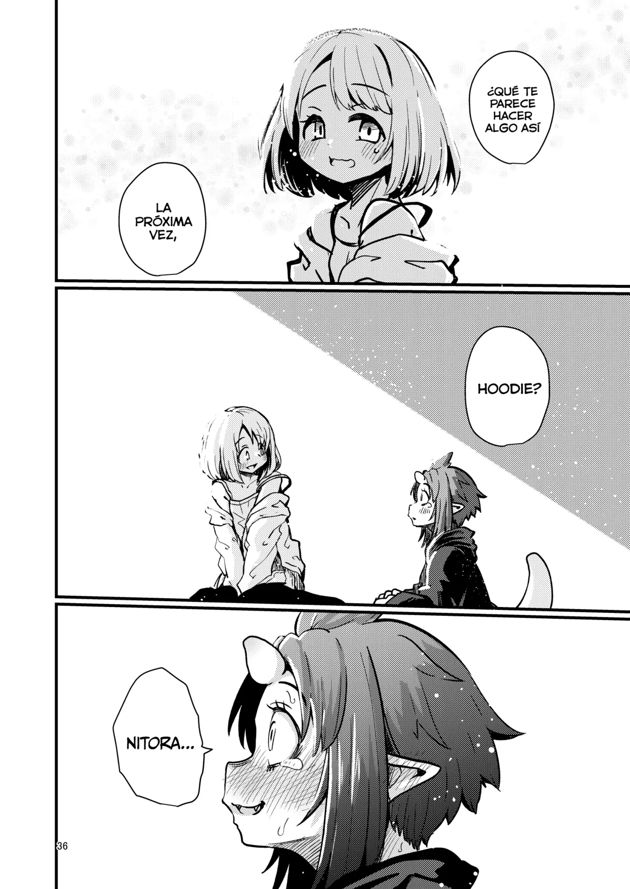 [SUZUPONi (Suzunomoku)] Shokushu Uri no Hoodie 2 -Parte 02- [Spanish] [Lolbooru Scan] [Digital] image number 35