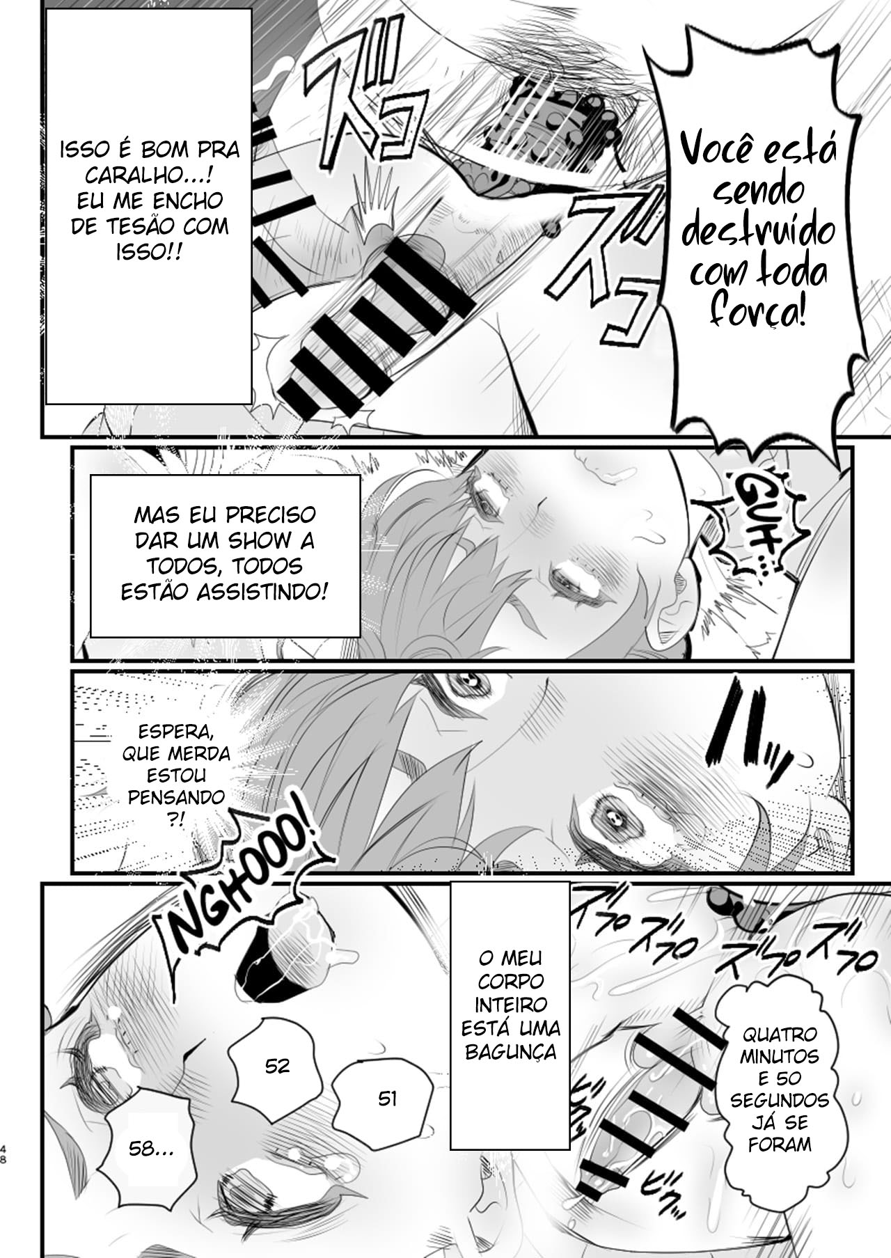 [Groggy-chou (Guro Tsuki)] Otokonoko Haishinsha Nagesen ni Noserarete Hamerarechaimashita [Portuguese-BR] imagen número 48