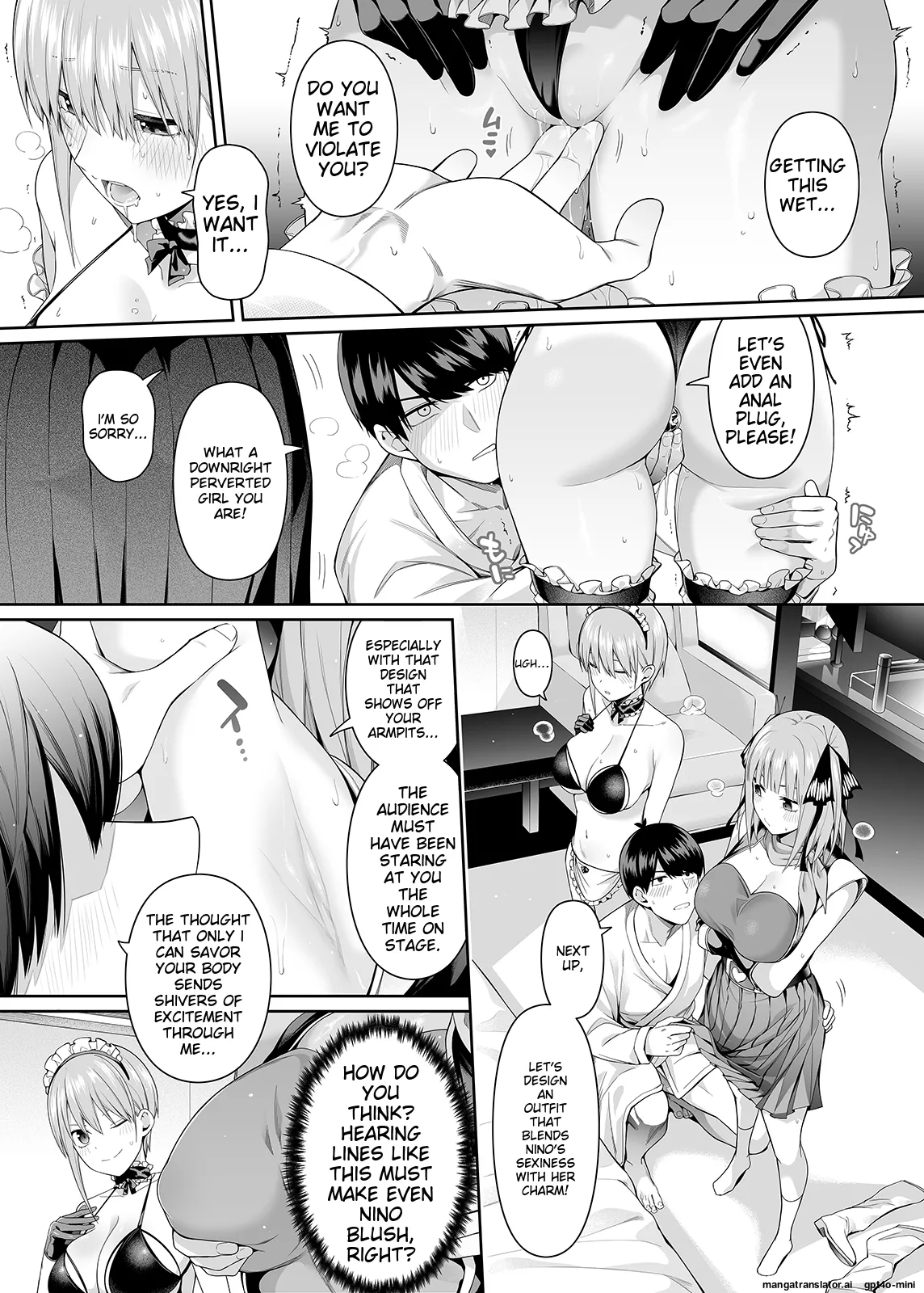 [Bad Mushrooms (Chicke III, 4why)] 1/5 no Renai Kanjou (Gotoubun no Hanayome) [Digital] [Sample] English (ROUGH TRANSLATION) 이미지 번호 61