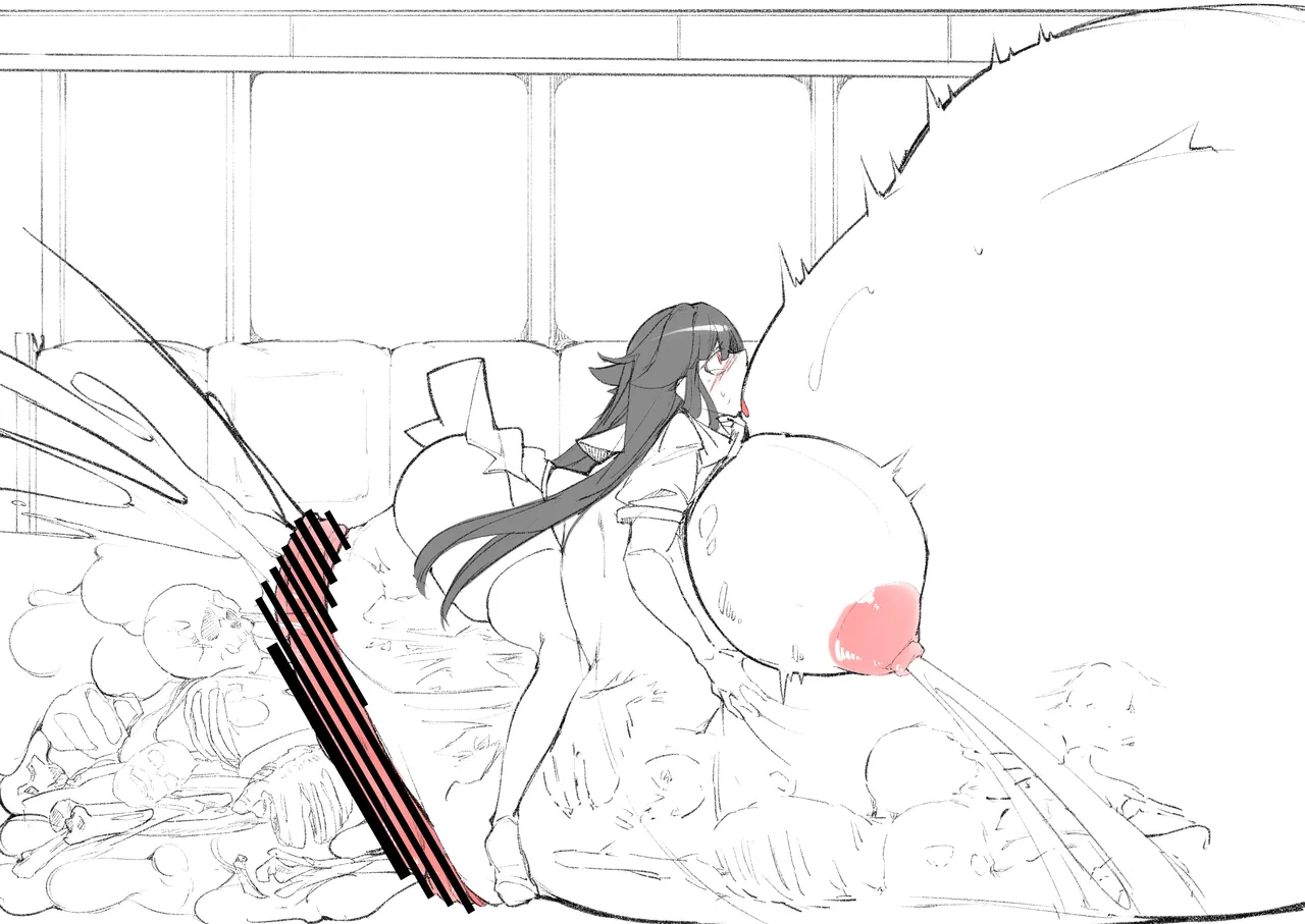 [吟提狂華] 電車内で捕食した乗客を消化して吐き出す雪乃 (Fanbox) Bildnummer 7