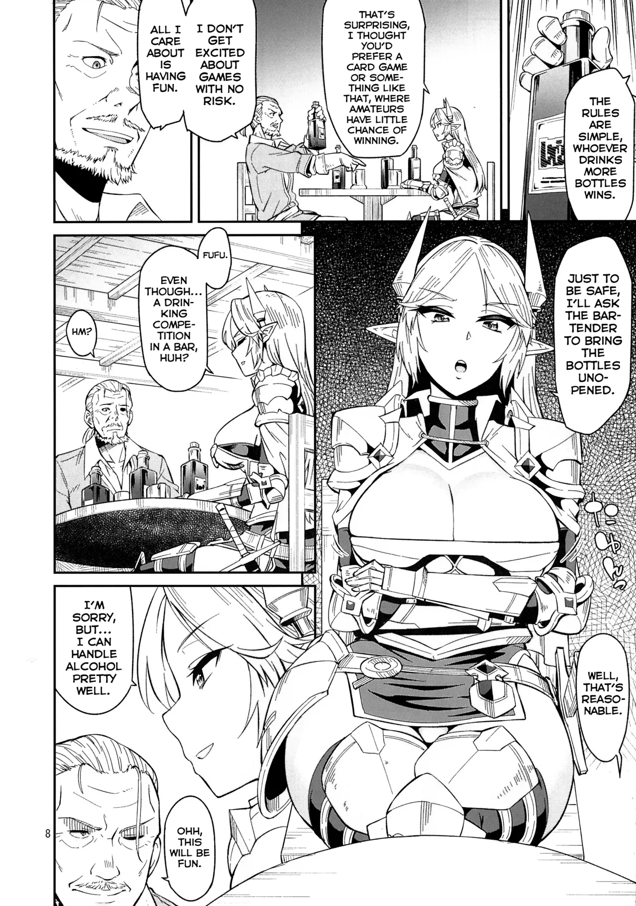 (C88) [Surface Tension (Orikuchi Hirata)] Elf no Kishi Amelia [English] [Shiranai Translations] imagen número 8