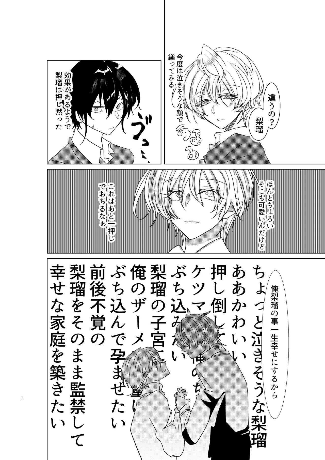 [病×病 (五家宝翠)] 勘違い変態サイコ野郎といつの間にか付き合っていることにされていた俺がお嫁さん宣言させられる話 image number 9