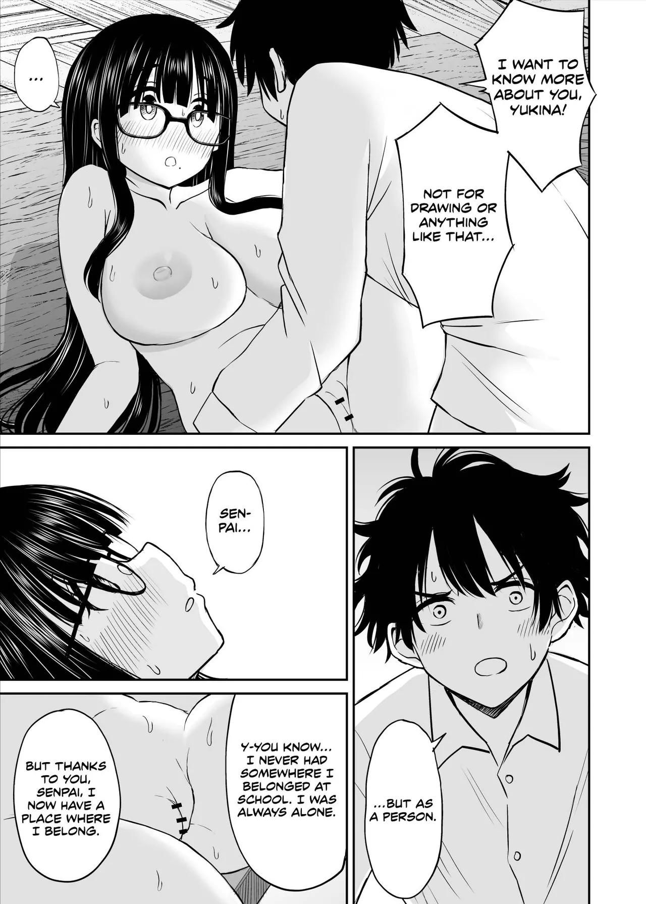 [Kotorakku] Bijutsubu no Kyonyuu Kouhai ga Nude Model ni Natta Kekka Amari ni Ero Sugite Ore no Geijutsu ga Bakuhatsushita Hanashi [English] 画像番号 40