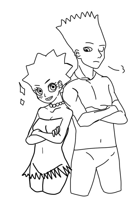 Bart and Lisa Simpsons KimRon1992 이미지 번호 26