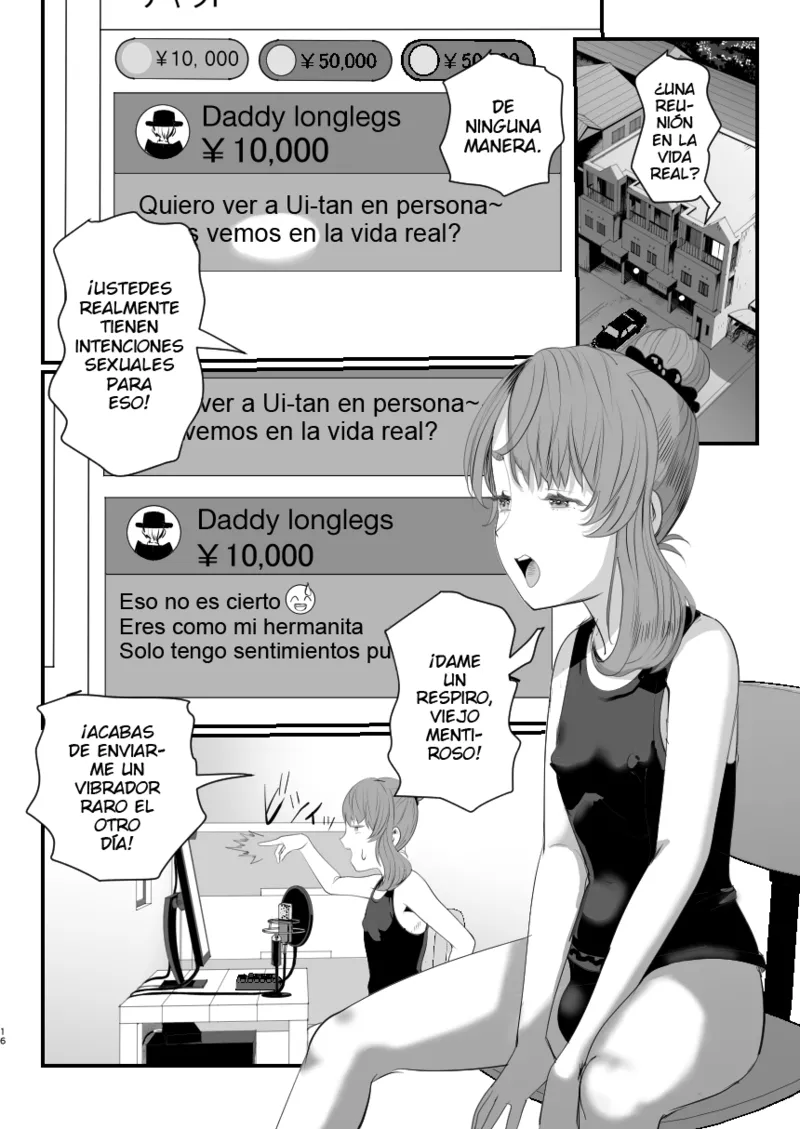 [Groggy-chou (Guro Tsuki)] Otokonoko Haishinsha Nagesen ni Noserarete Hamerarechaimashita [Spanish] image number 16