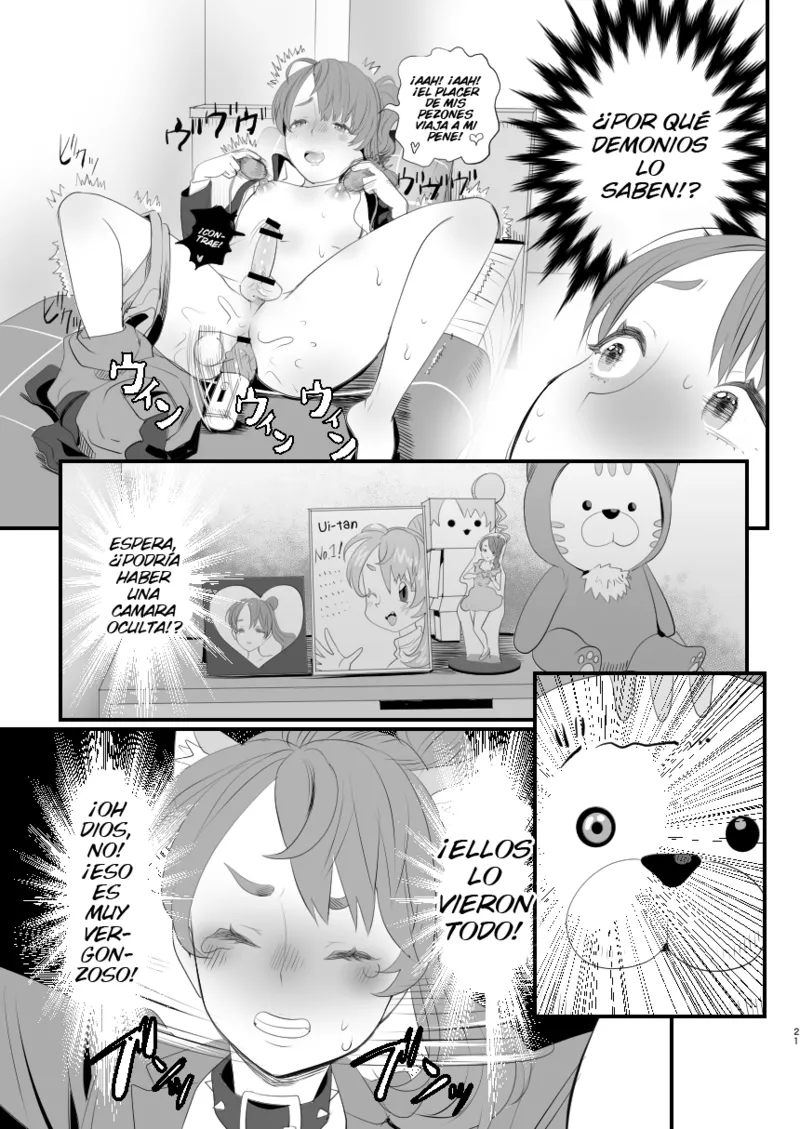 [Groggy-chou (Guro Tsuki)] Otokonoko Haishinsha Nagesen ni Noserarete Hamerarechaimashita [Spanish] image number 21