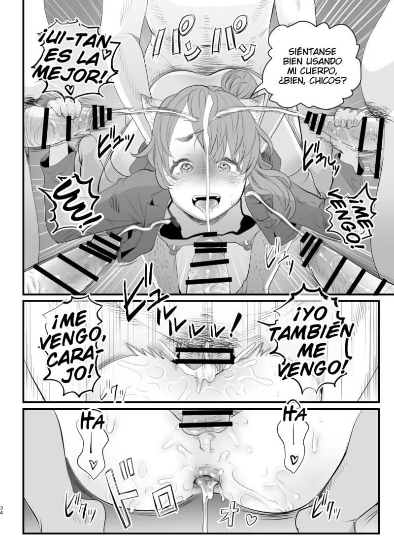 [Groggy-chou (Guro Tsuki)] Otokonoko Haishinsha Nagesen ni Noserarete Hamerarechaimashita [Spanish] image number 34