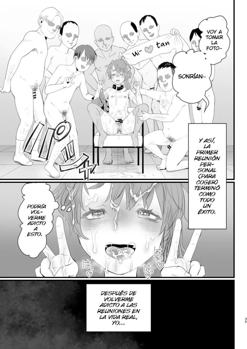 [Groggy-chou (Guro Tsuki)] Otokonoko Haishinsha Nagesen ni Noserarete Hamerarechaimashita [Spanish] image number 35