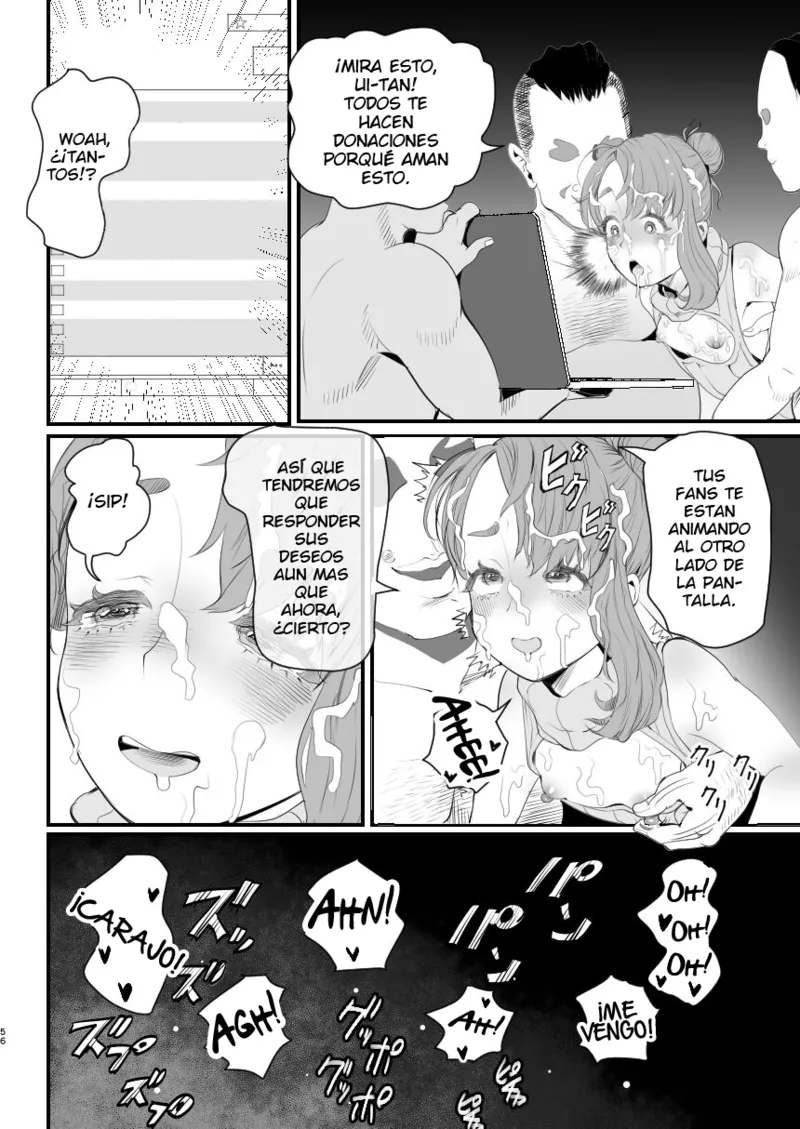 [Groggy-chou (Guro Tsuki)] Otokonoko Haishinsha Nagesen ni Noserarete Hamerarechaimashita [Spanish] image number 56