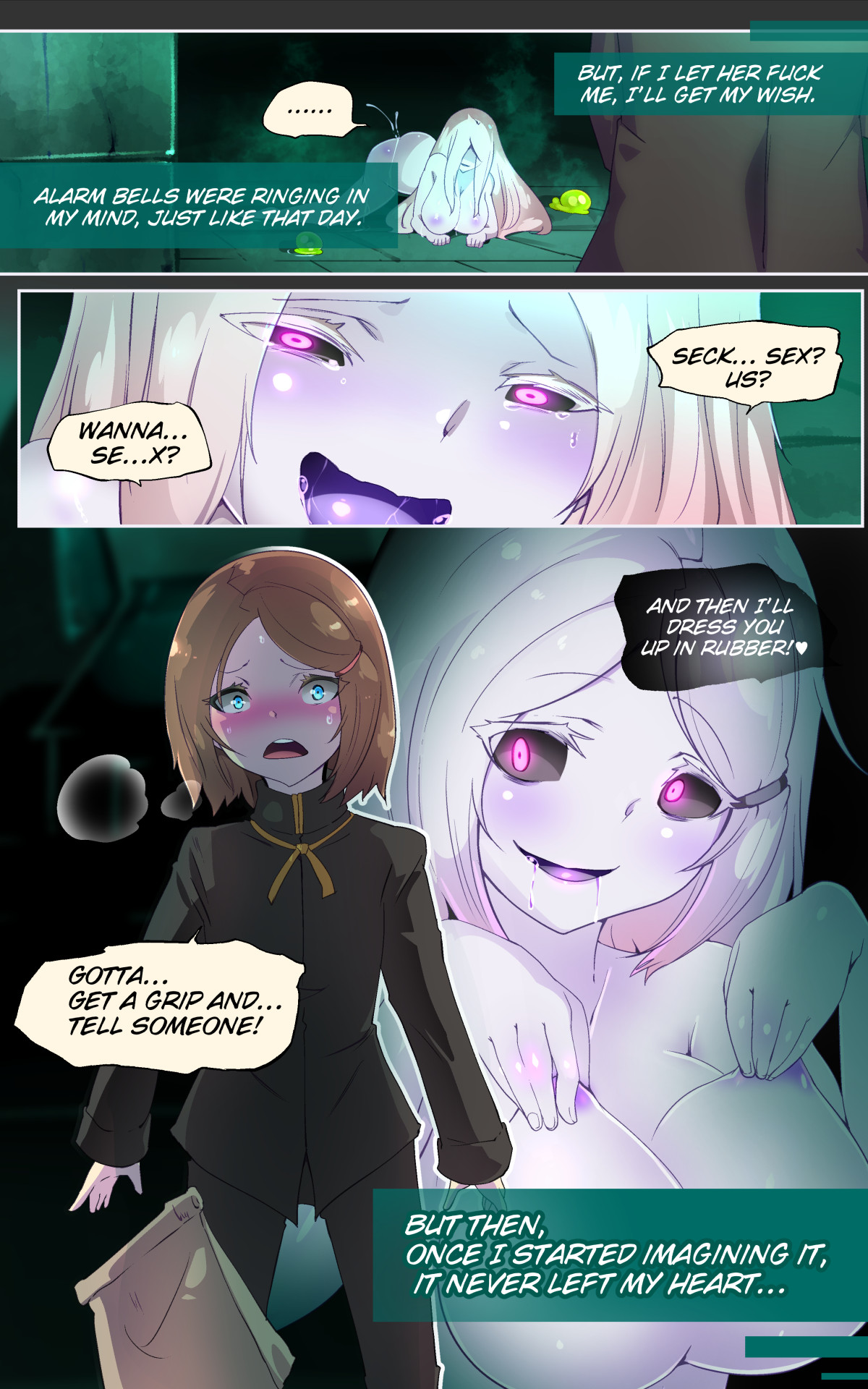 [やせうまロール ]淫らな邪心を見抜かれてキミがTS淫魔に堕ちるまんが-淫光月下のカンセンミダラ-[English] 画像番号 5