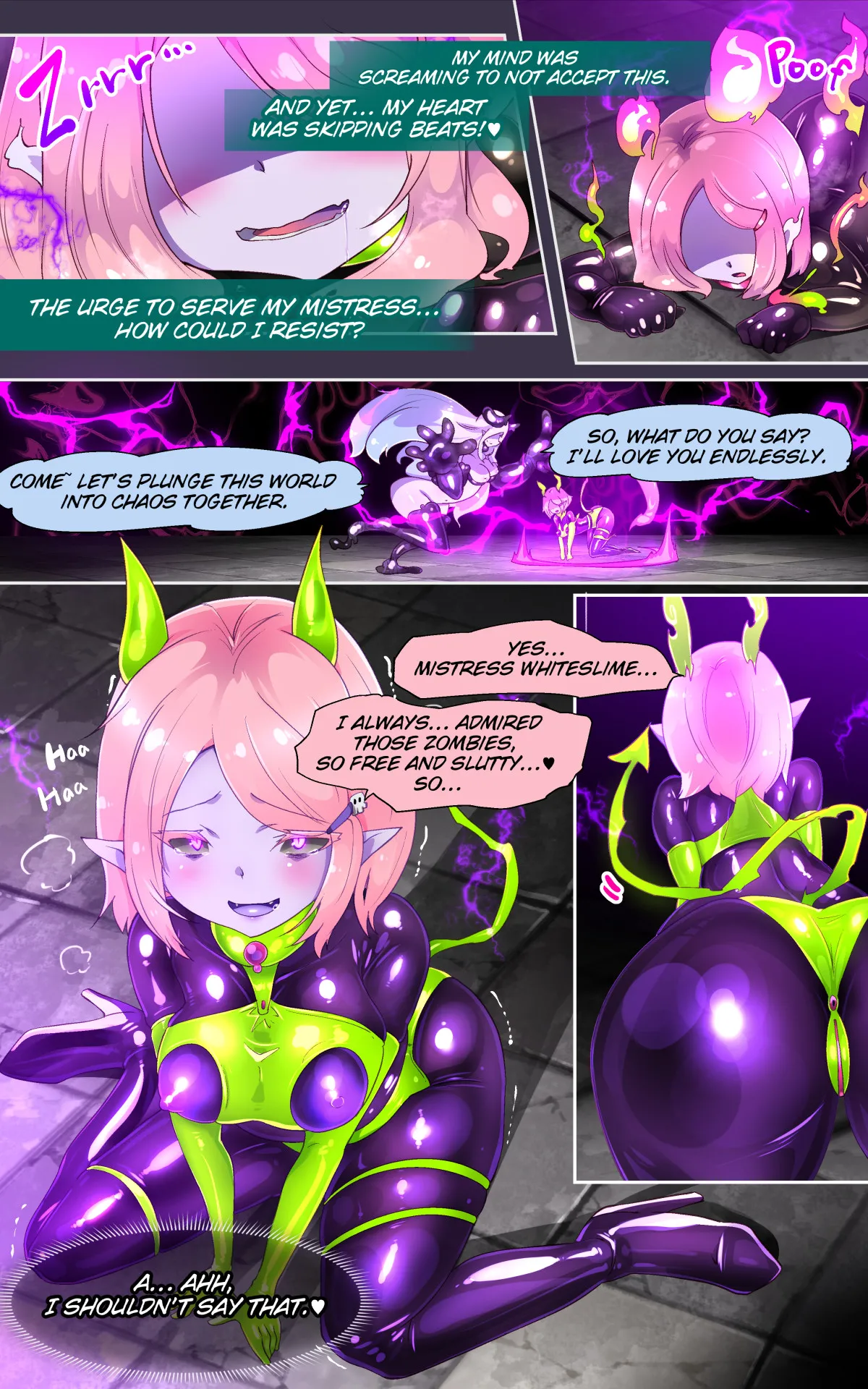 [やせうまロール ]淫らな邪心を見抜かれてキミがTS淫魔に堕ちるまんが-淫光月下のカンセンミダラ-[English] 画像番号 17