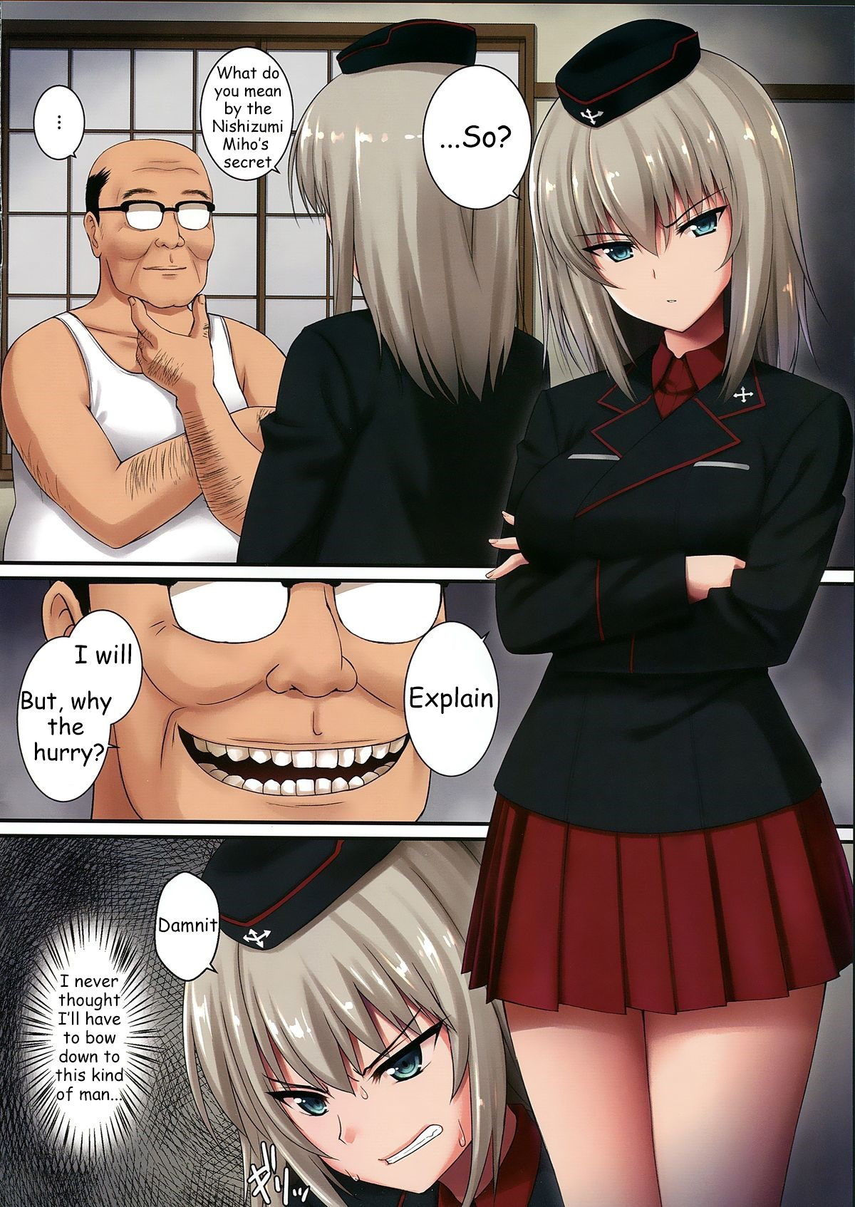 (C87) [Yakiniku Tabetai (Derauea)] Erika-sama no Saimin Kaihatsu (Girls und Panzer) [English] [Stupolevbear] image number 4